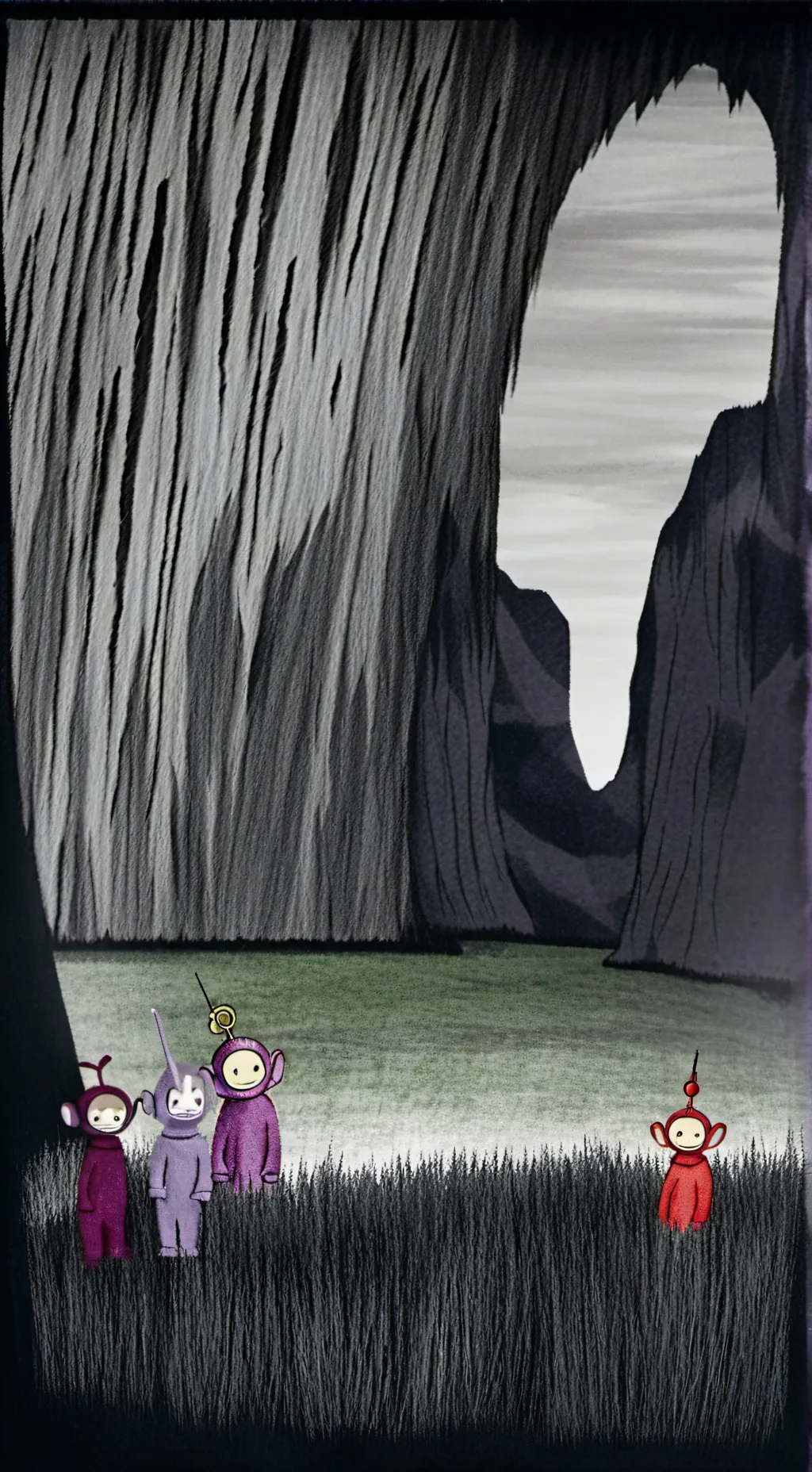 ai character: Teletubbies background