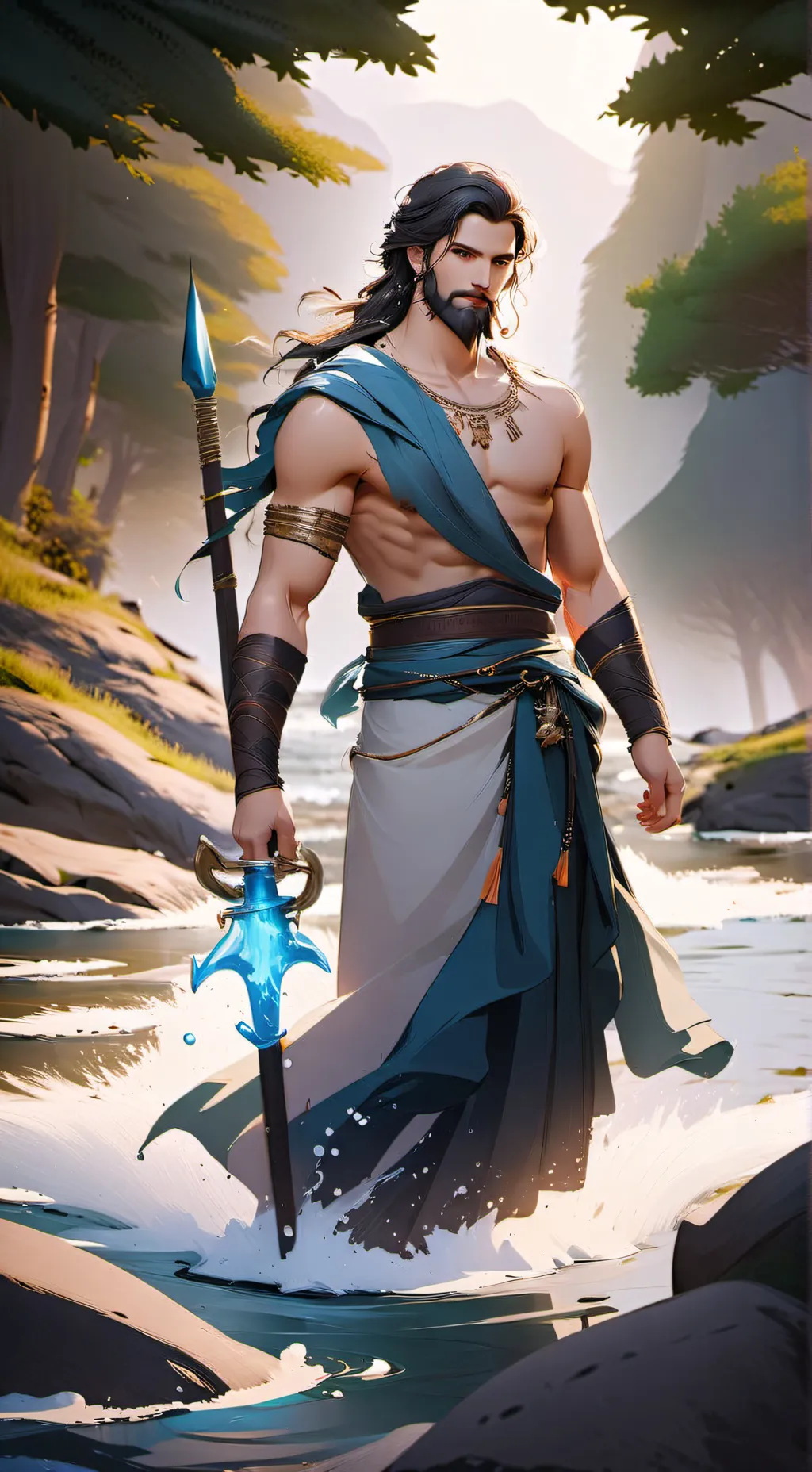 ai character: posiedon e.s background