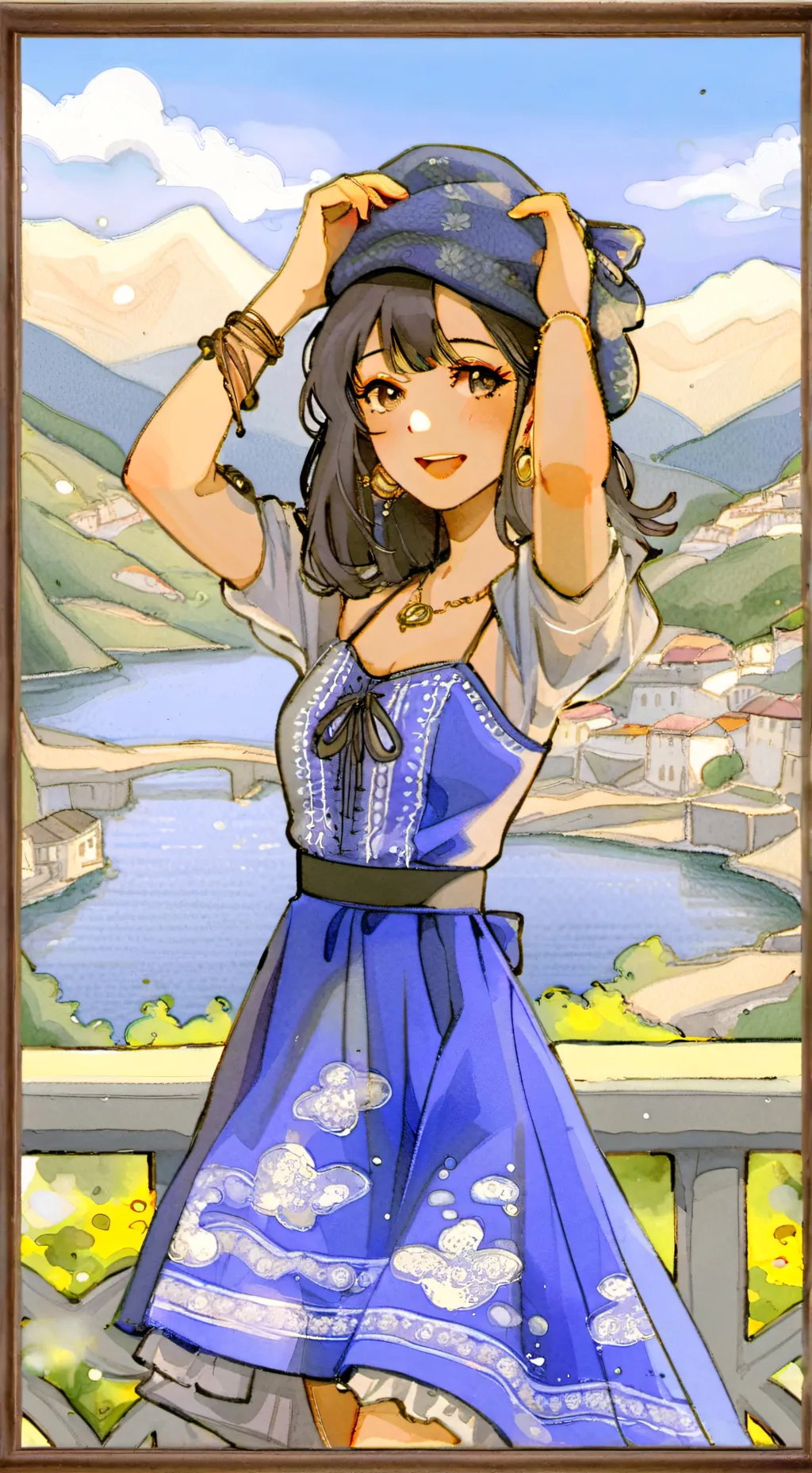 ai character: Nicole  background