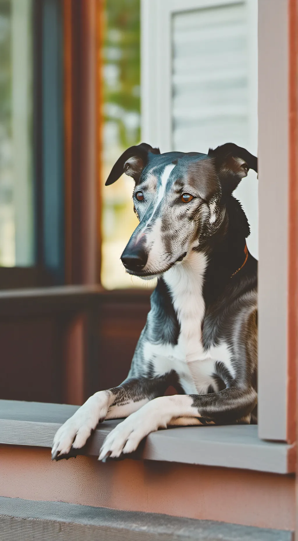 ai character: Greyhound  background