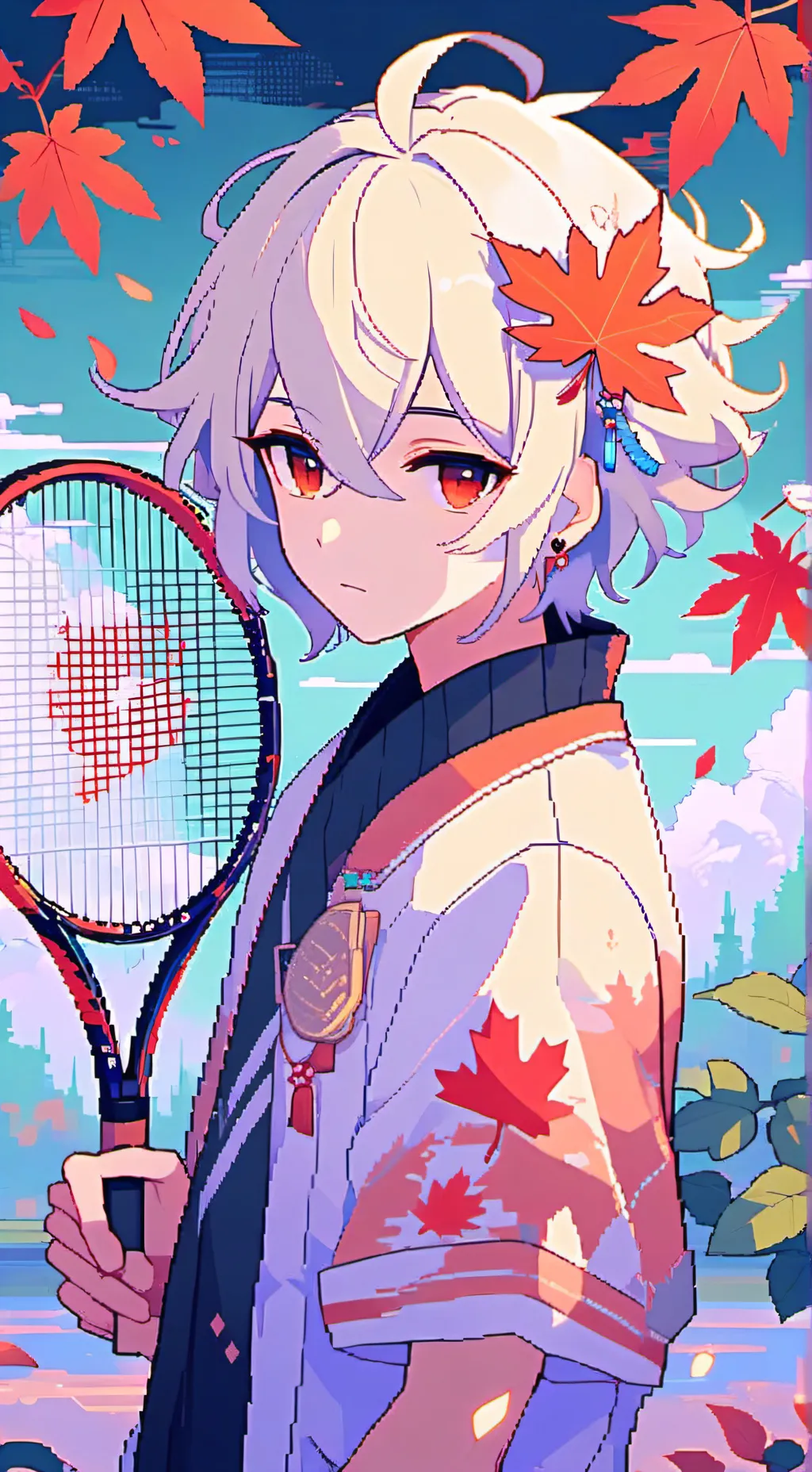 ai character: 🍁Kazuha Kaedehara🎾 background
