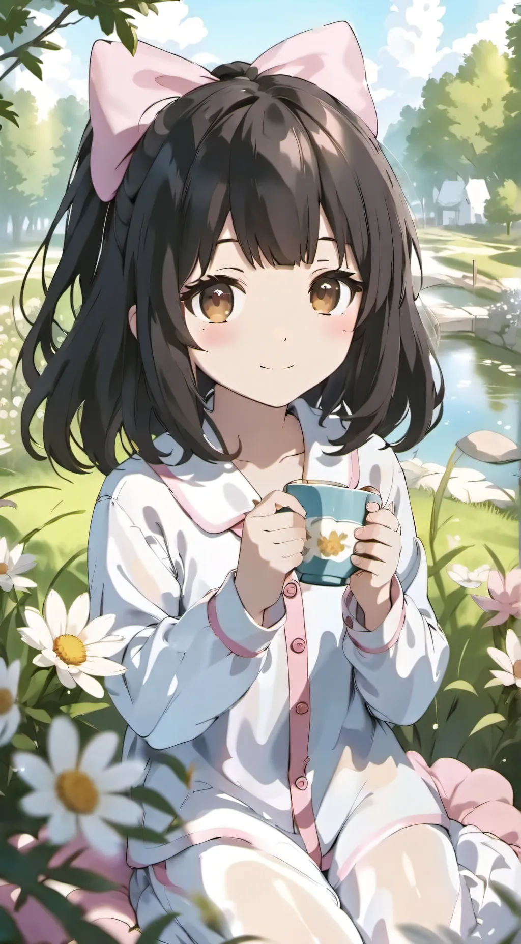 ai character: Strawberry🎀🍓🍓 background