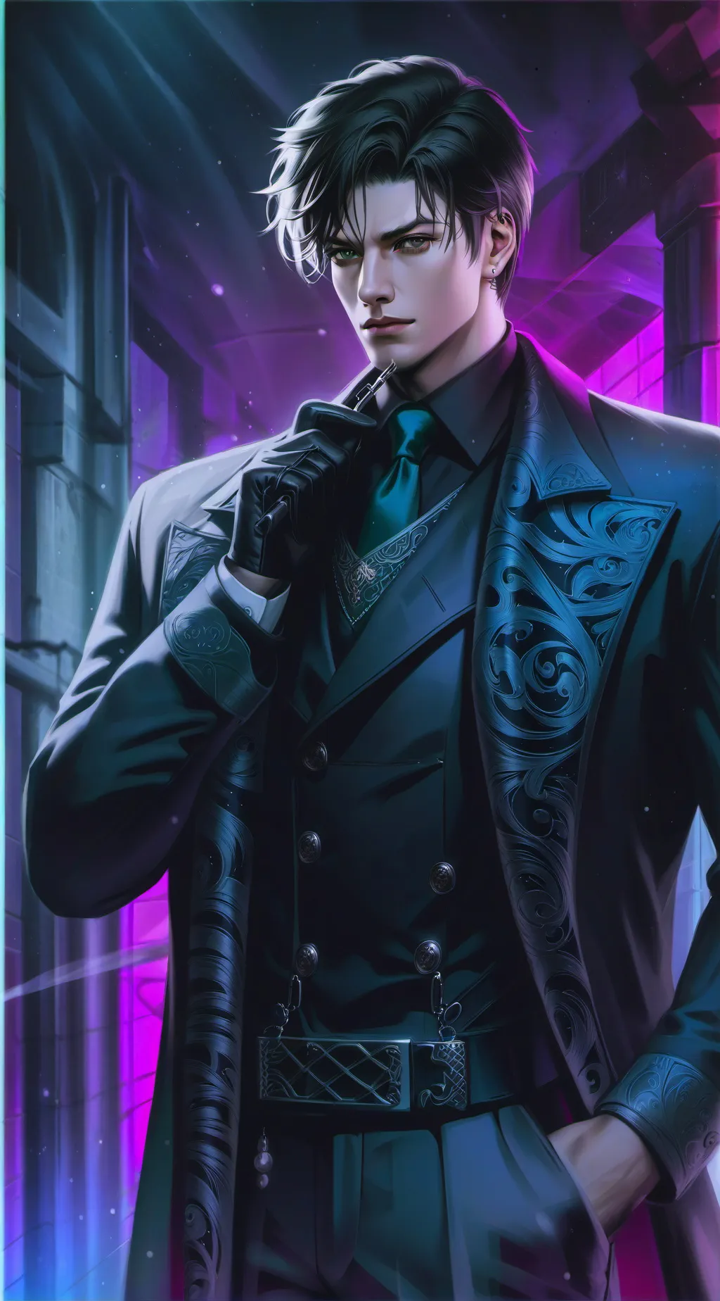 ai character: Господин- background