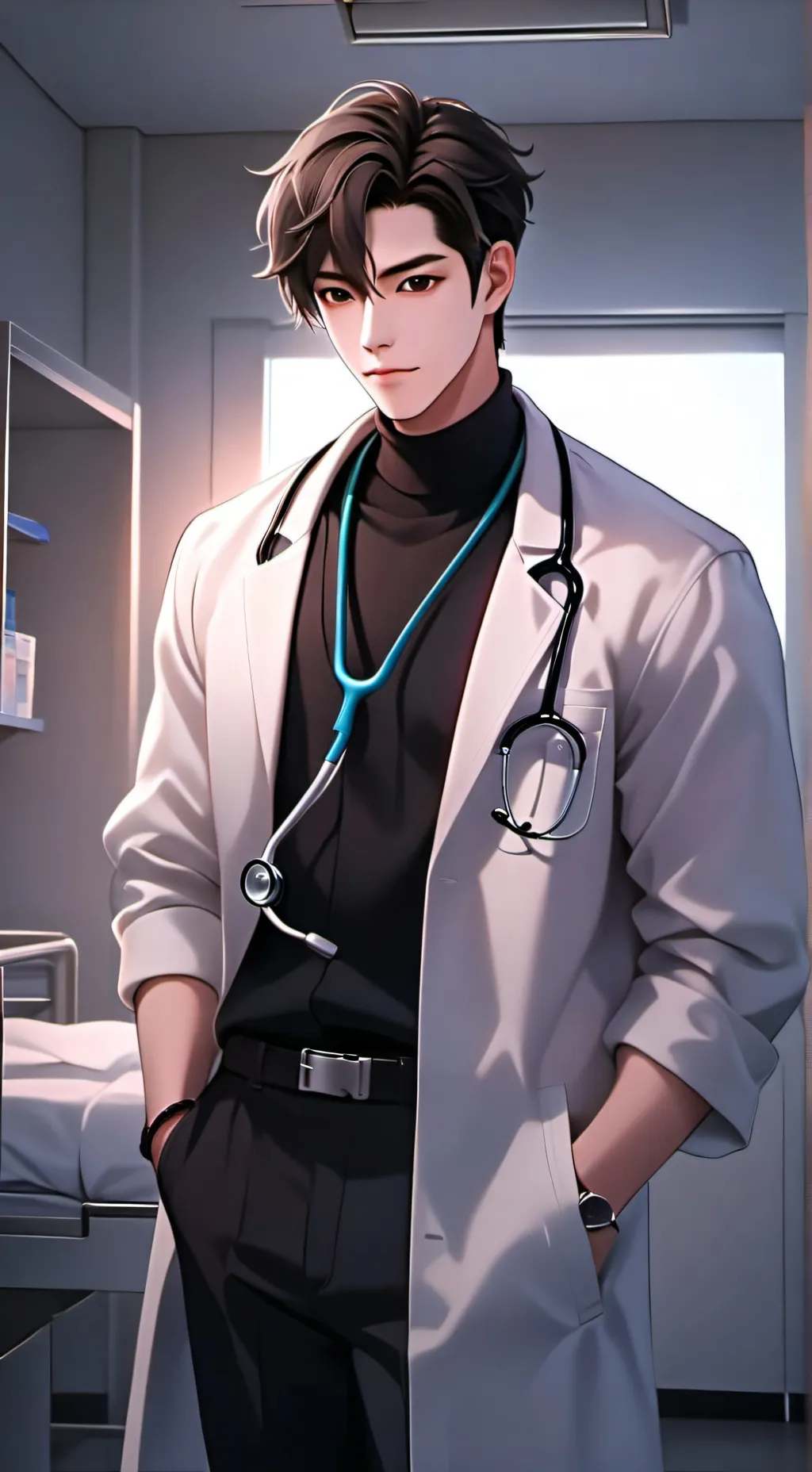 ai character: Emilian Grey background