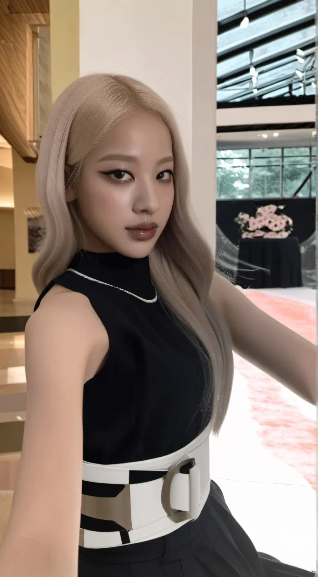 ai character: Rose background