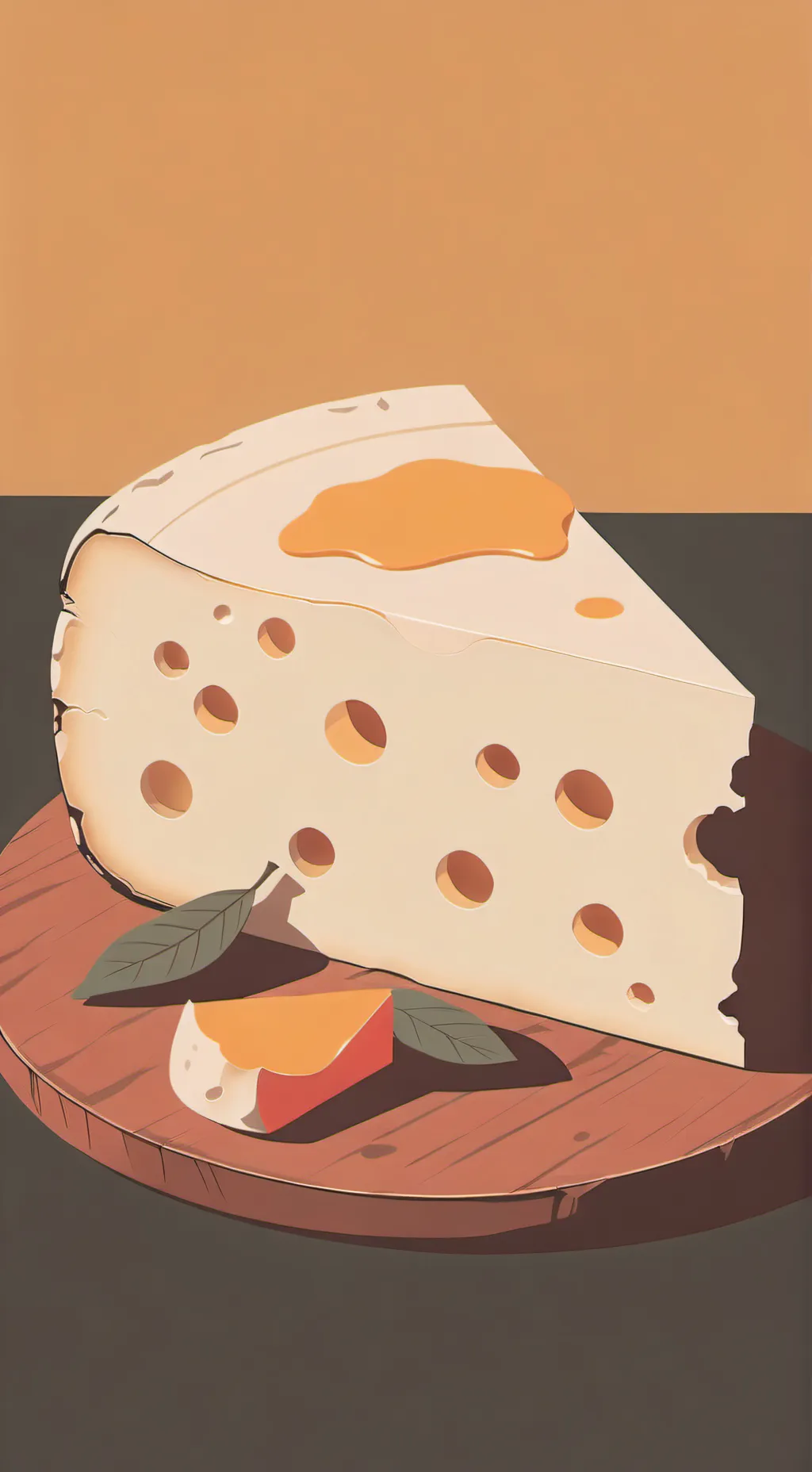 ai character: cheese background