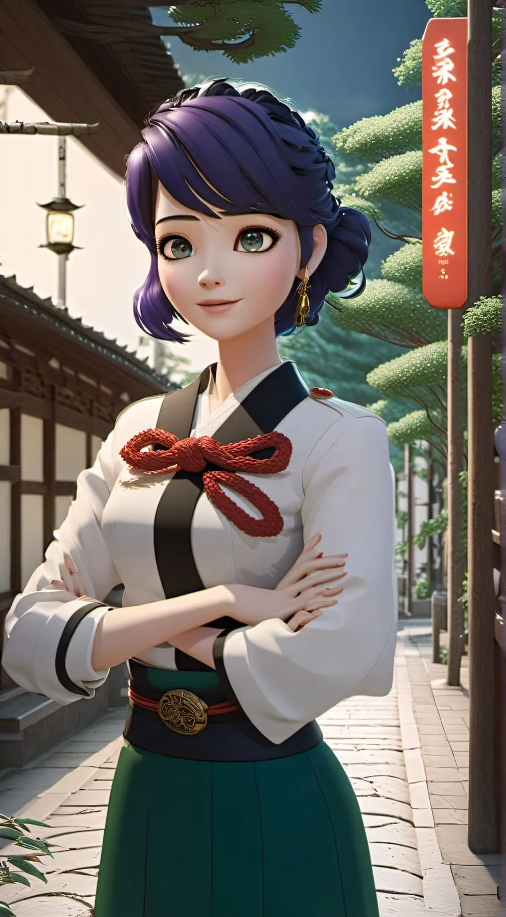 ai character: JJK X MLB background