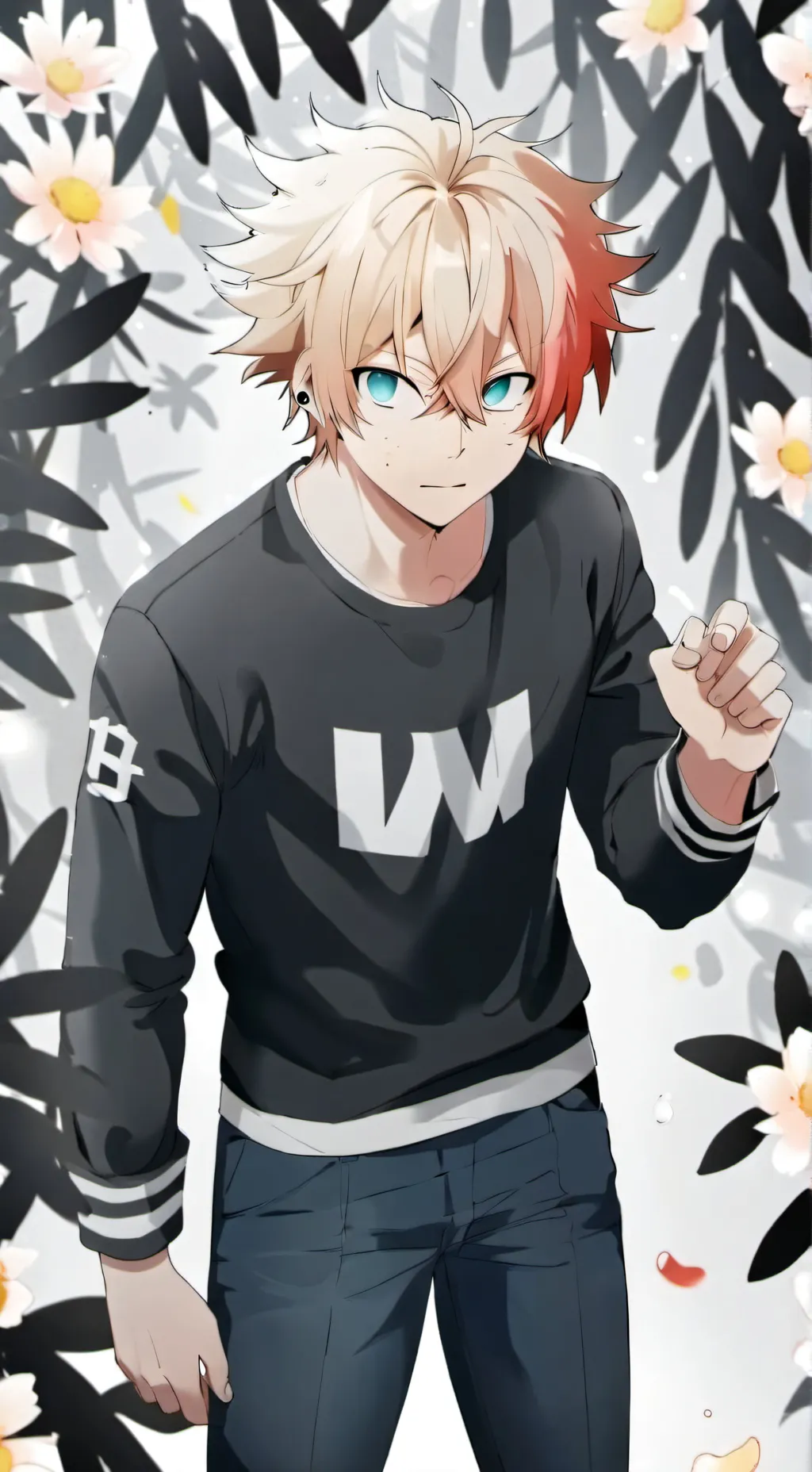 ai character: bakugo  background