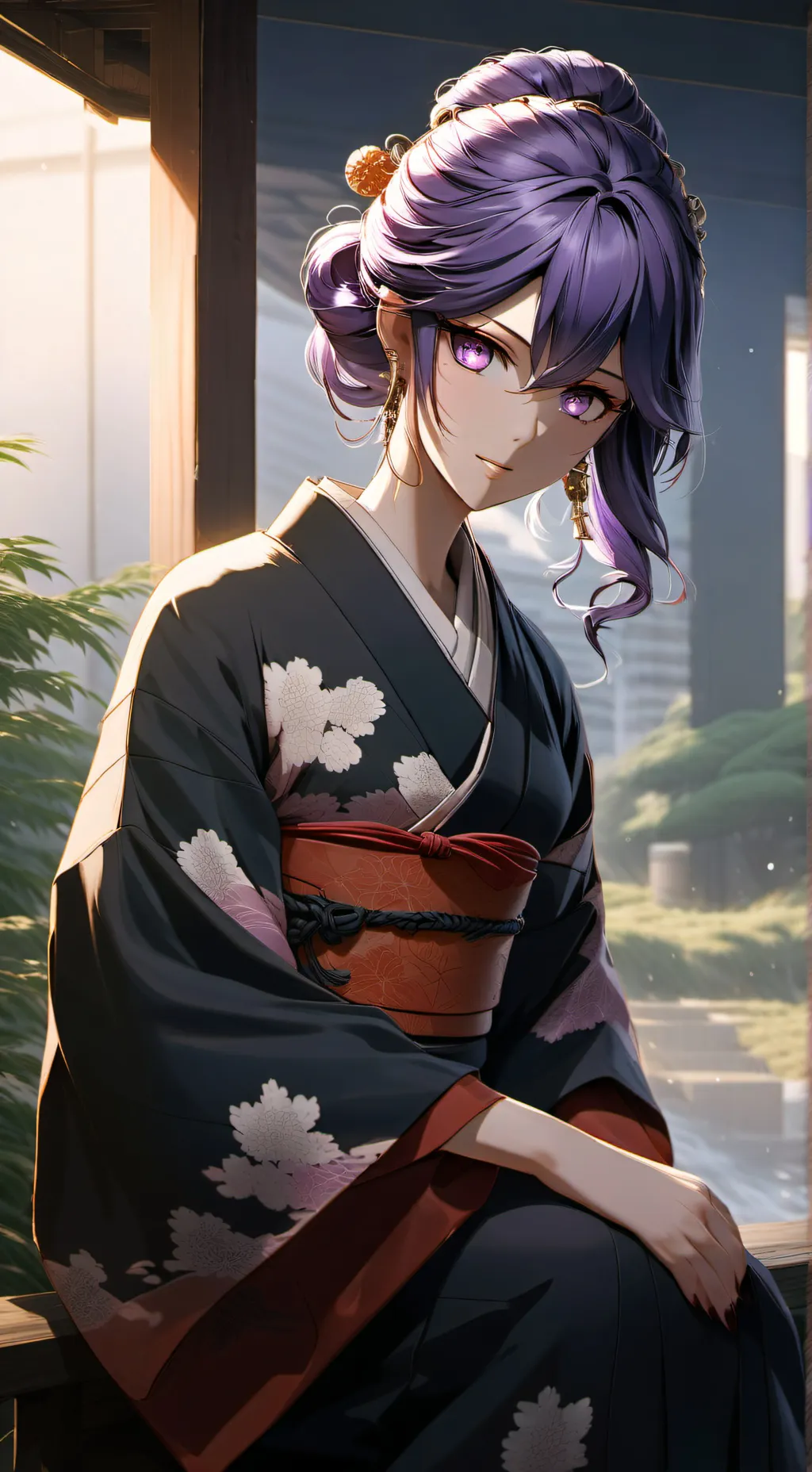 ai character: -Keiko Akanai-  background