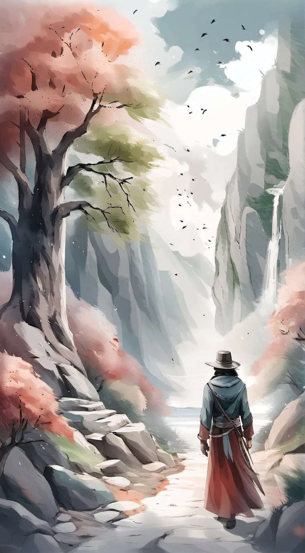 ai character: baki is sad...  background