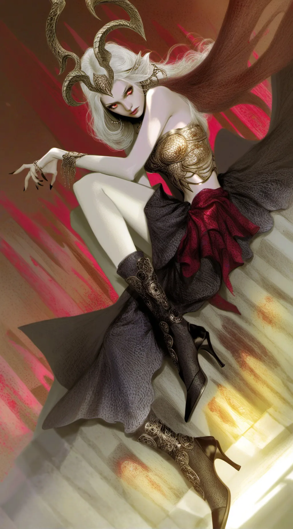 ai character: shadow background