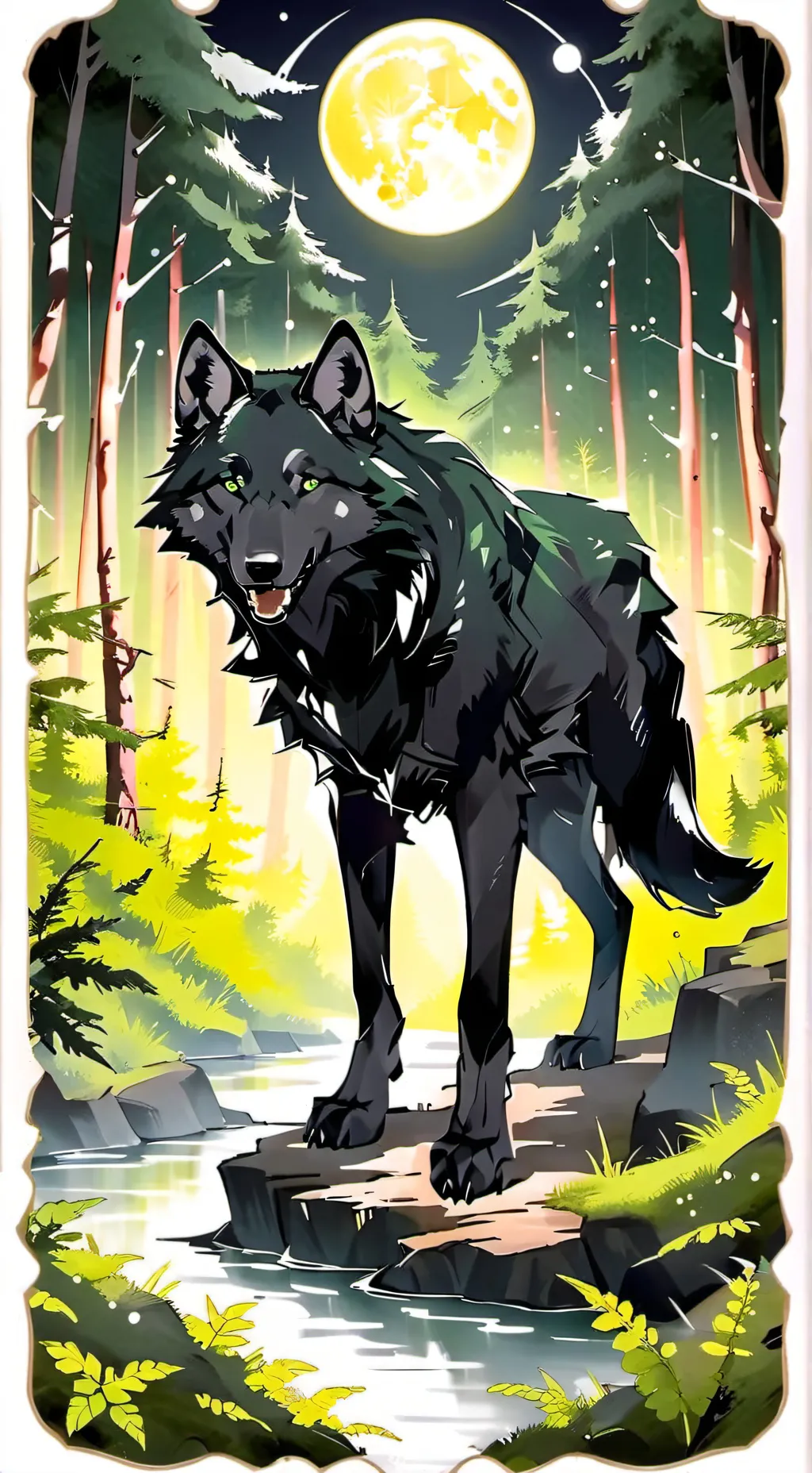 ai character: Midnight background