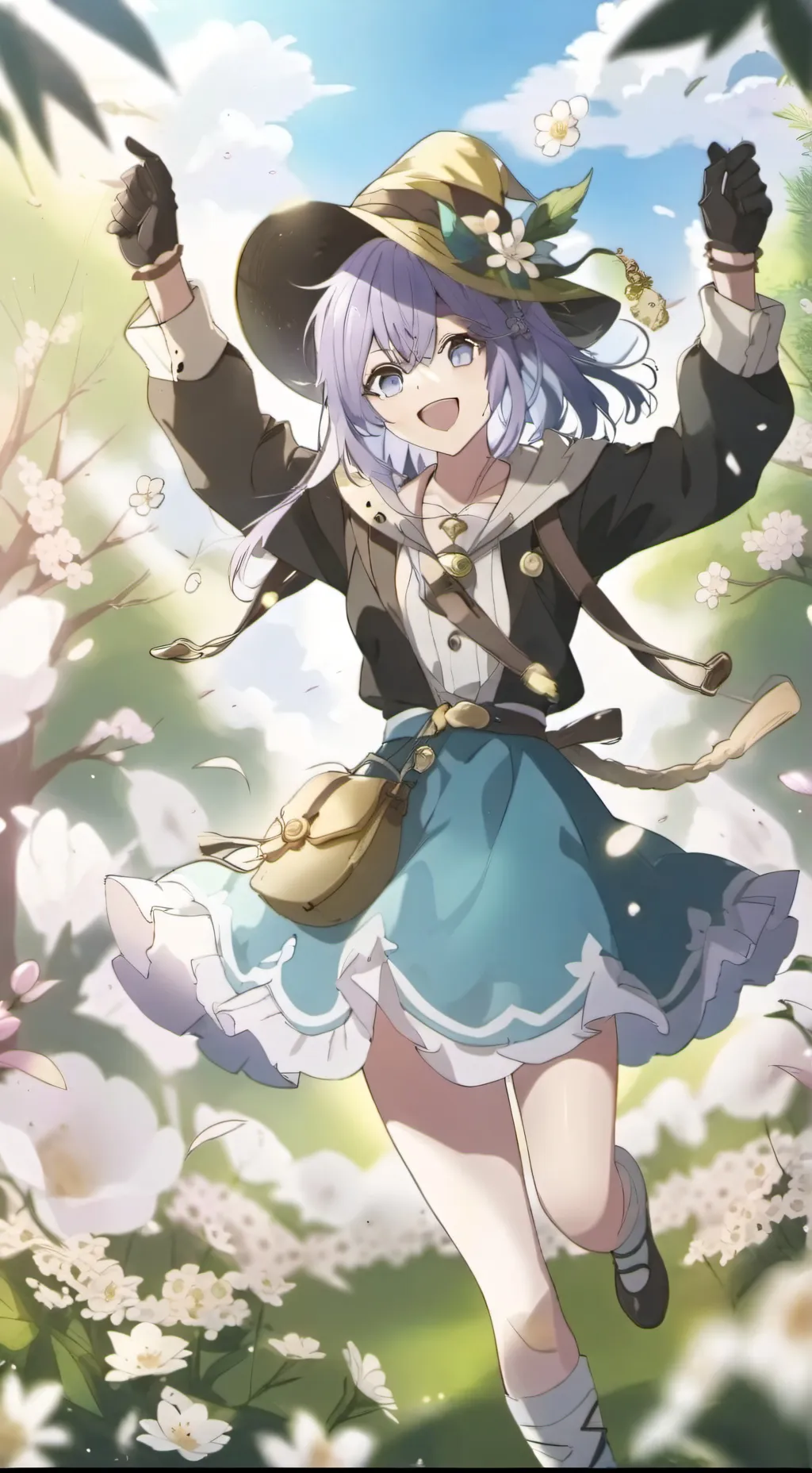 ai character: rose background