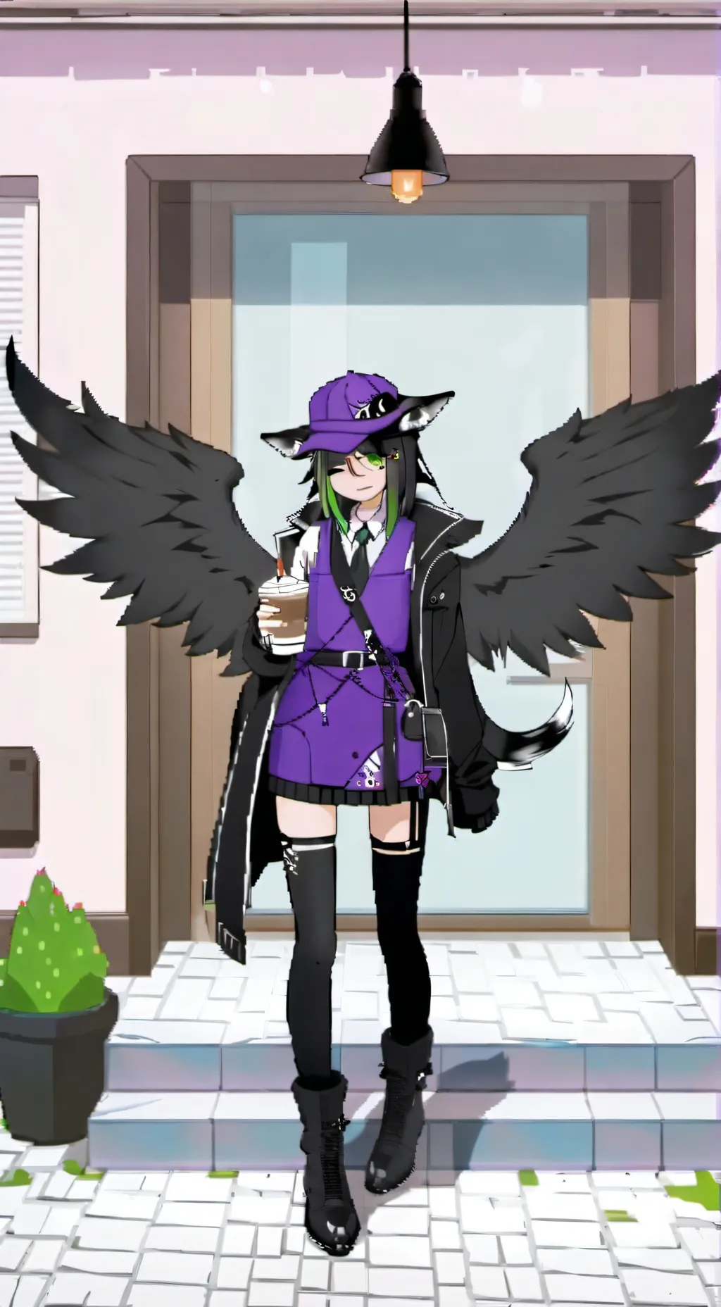 ai character: lucya  background