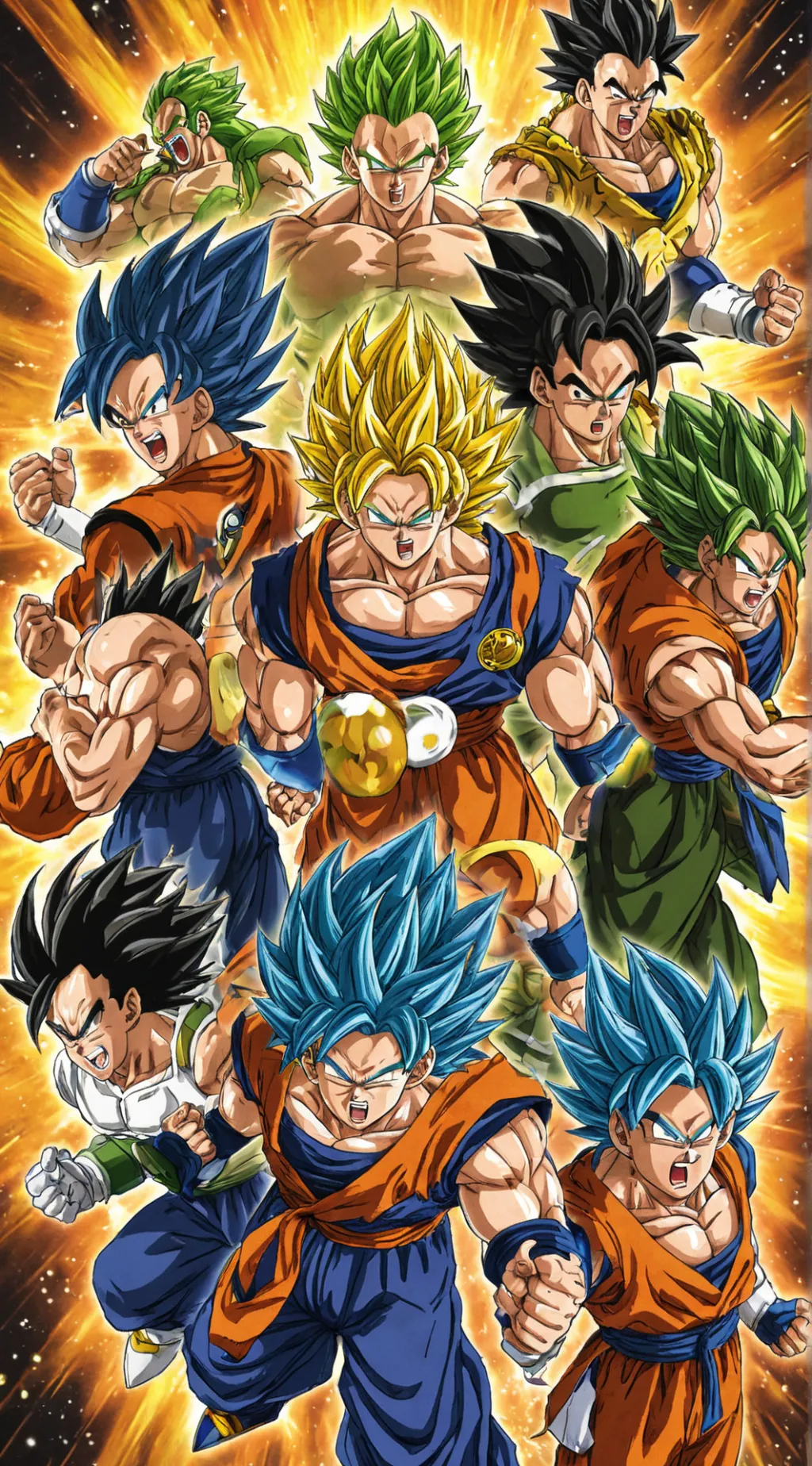 ai character: Saiyan group background