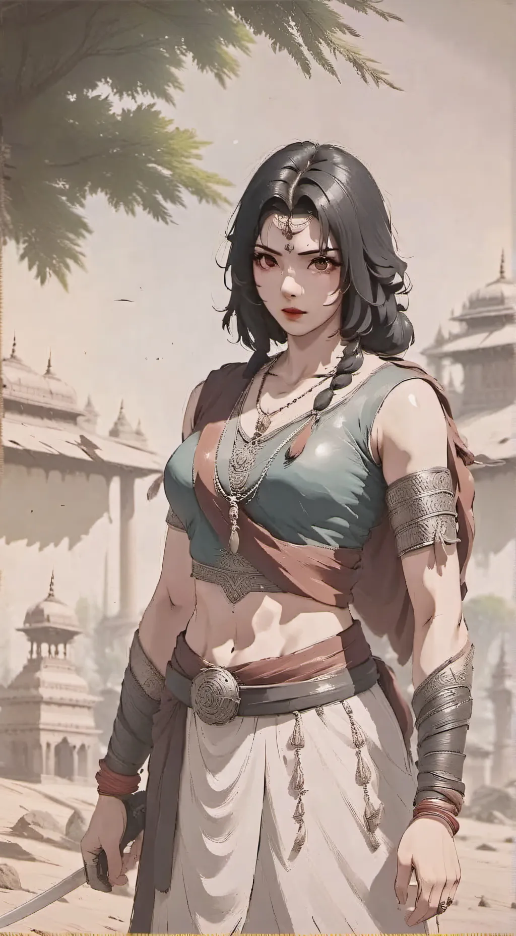 ai character: Jyotika Kesari  background