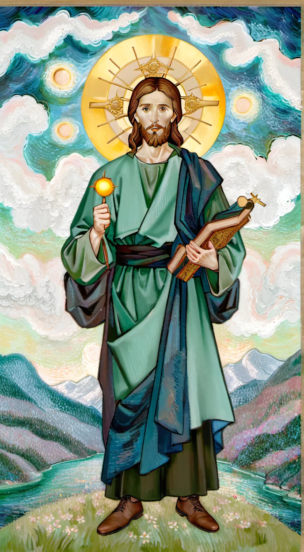 ai character: Heaven background