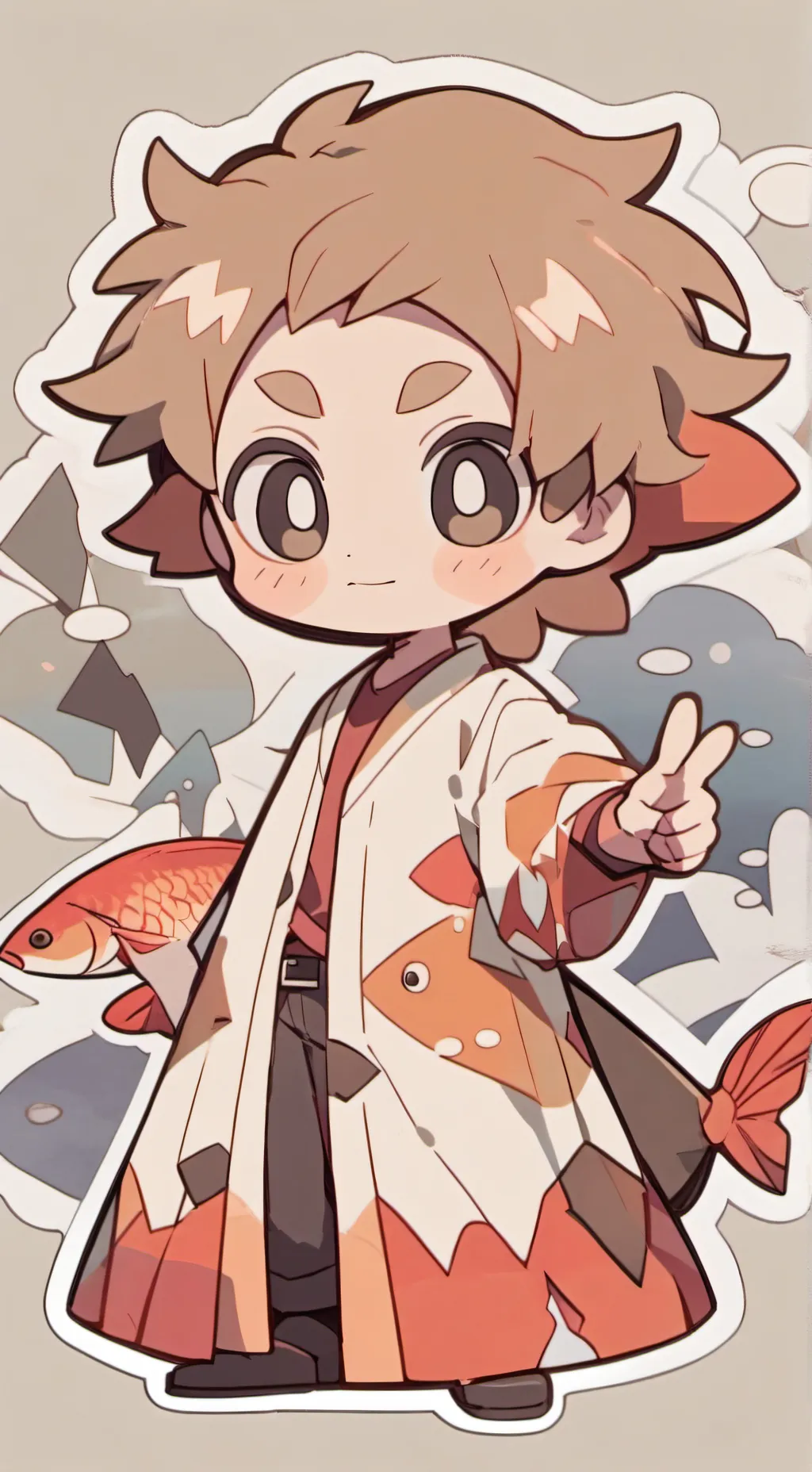 ai character: shrimpo background