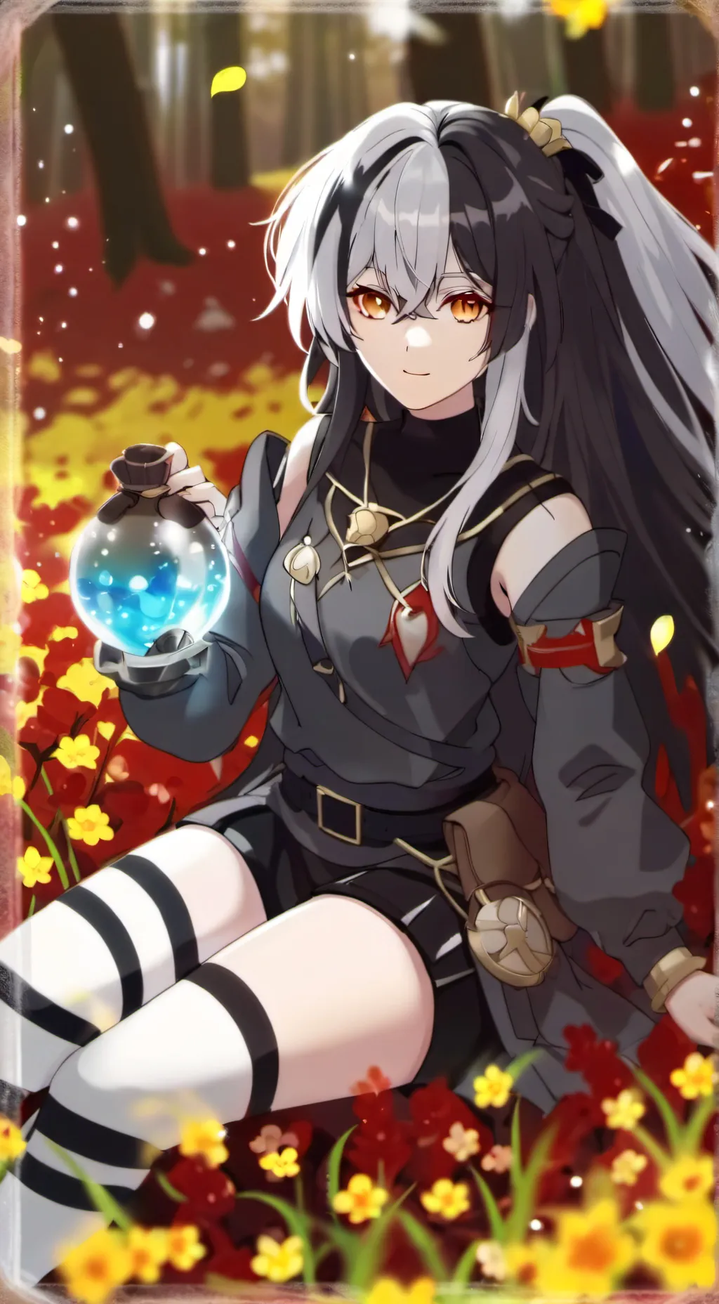 ai character: rose background