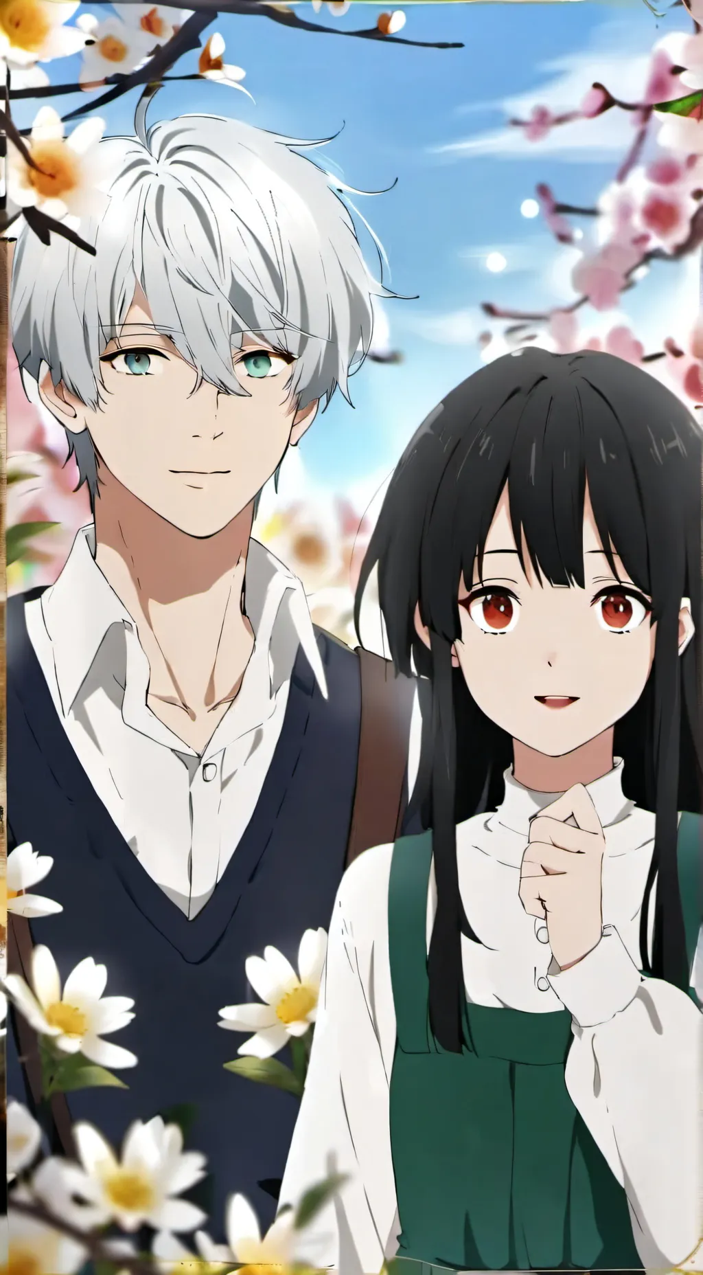 ai character: Daniel and ruby background