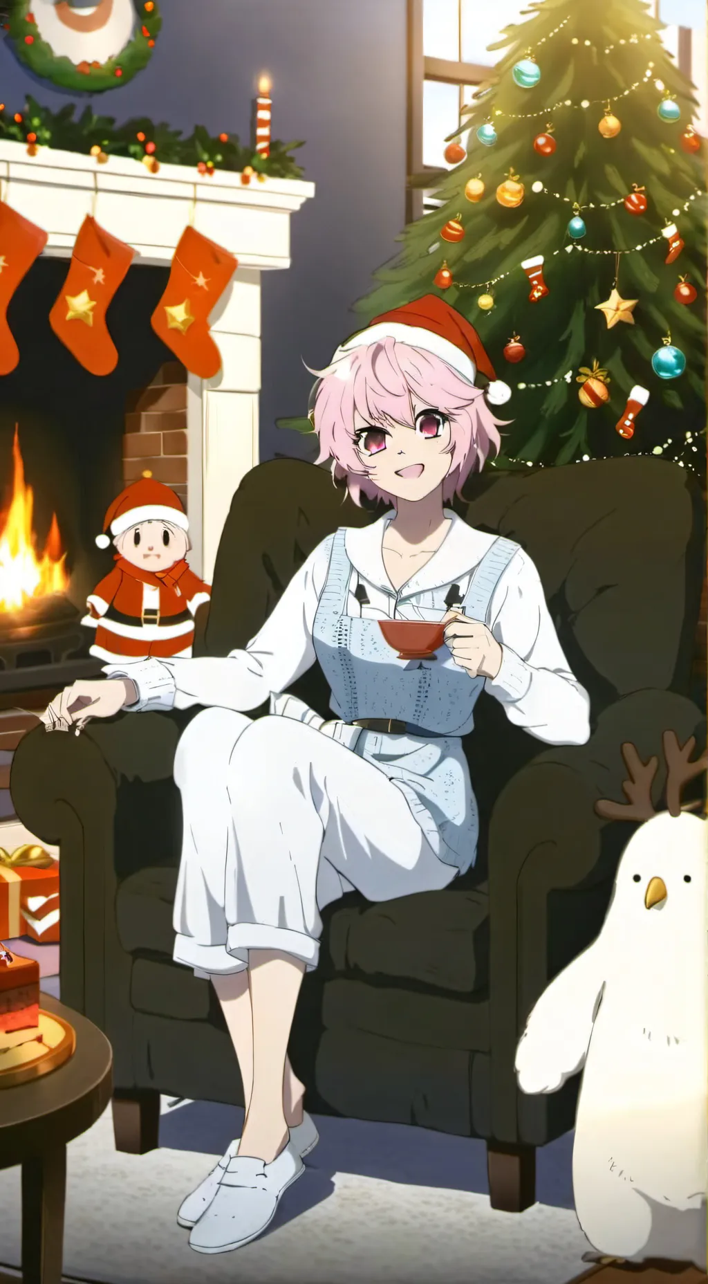 ai character: Christmas with MHA background