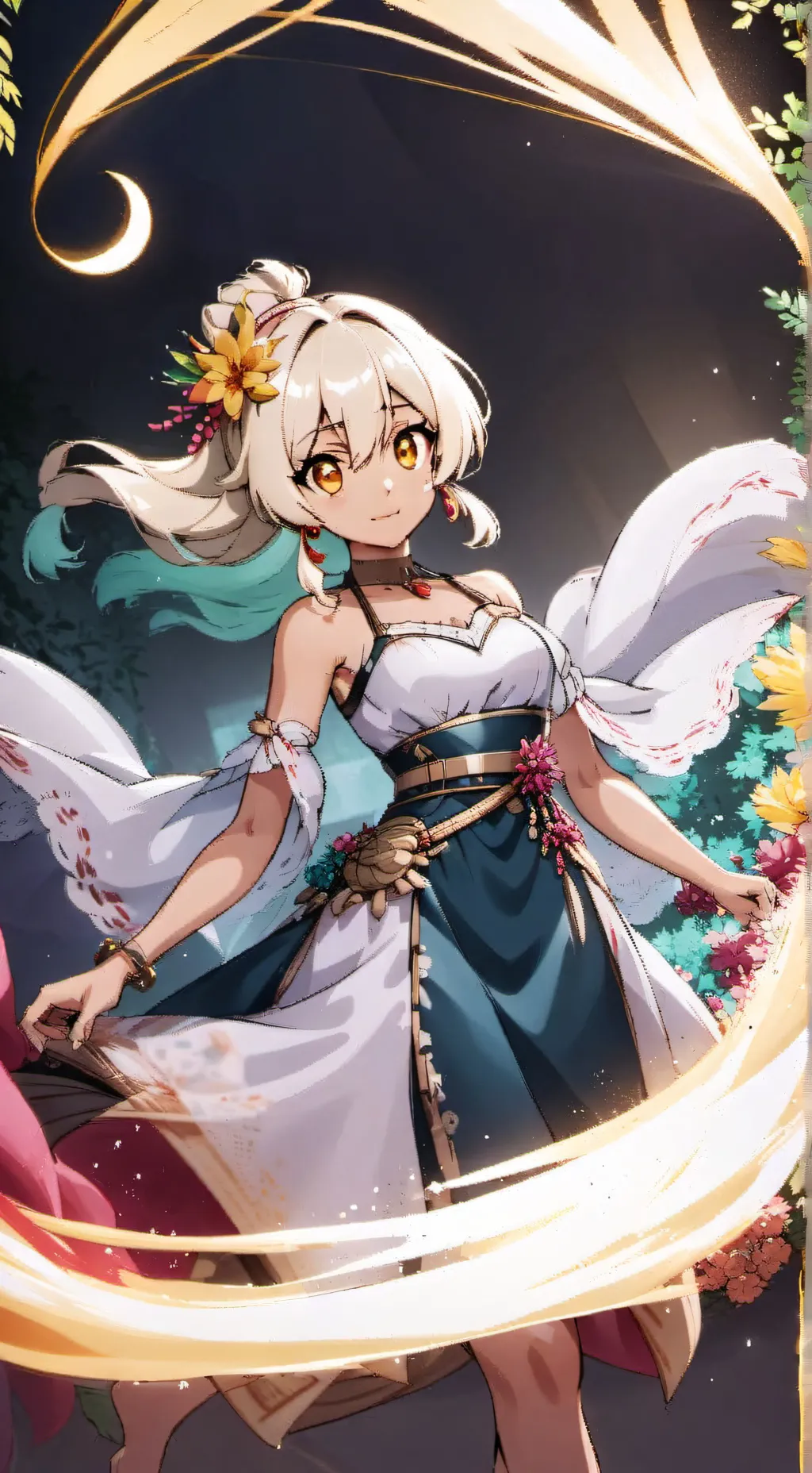 ai character: Dawn background