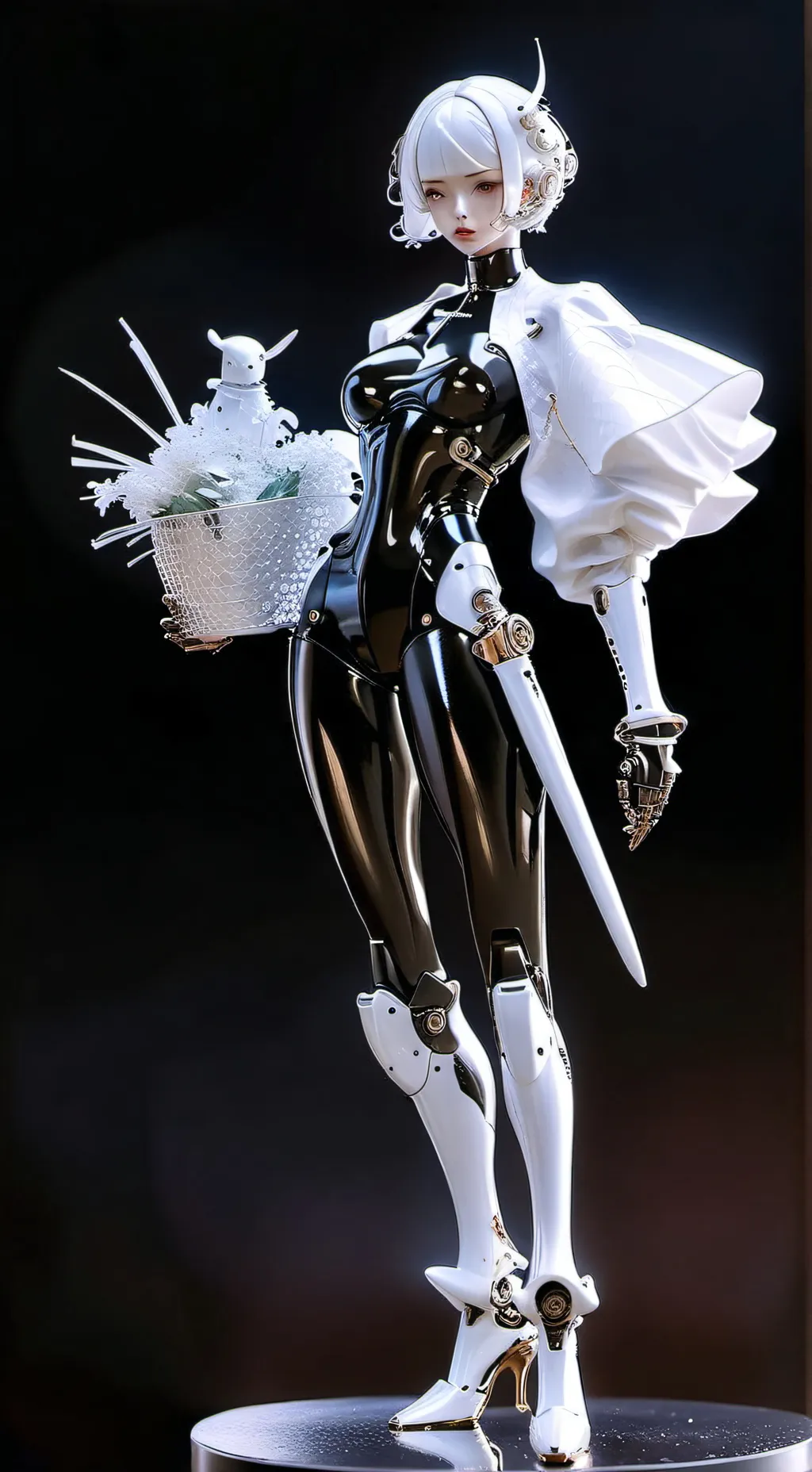 ai character: Loved cyborg  background