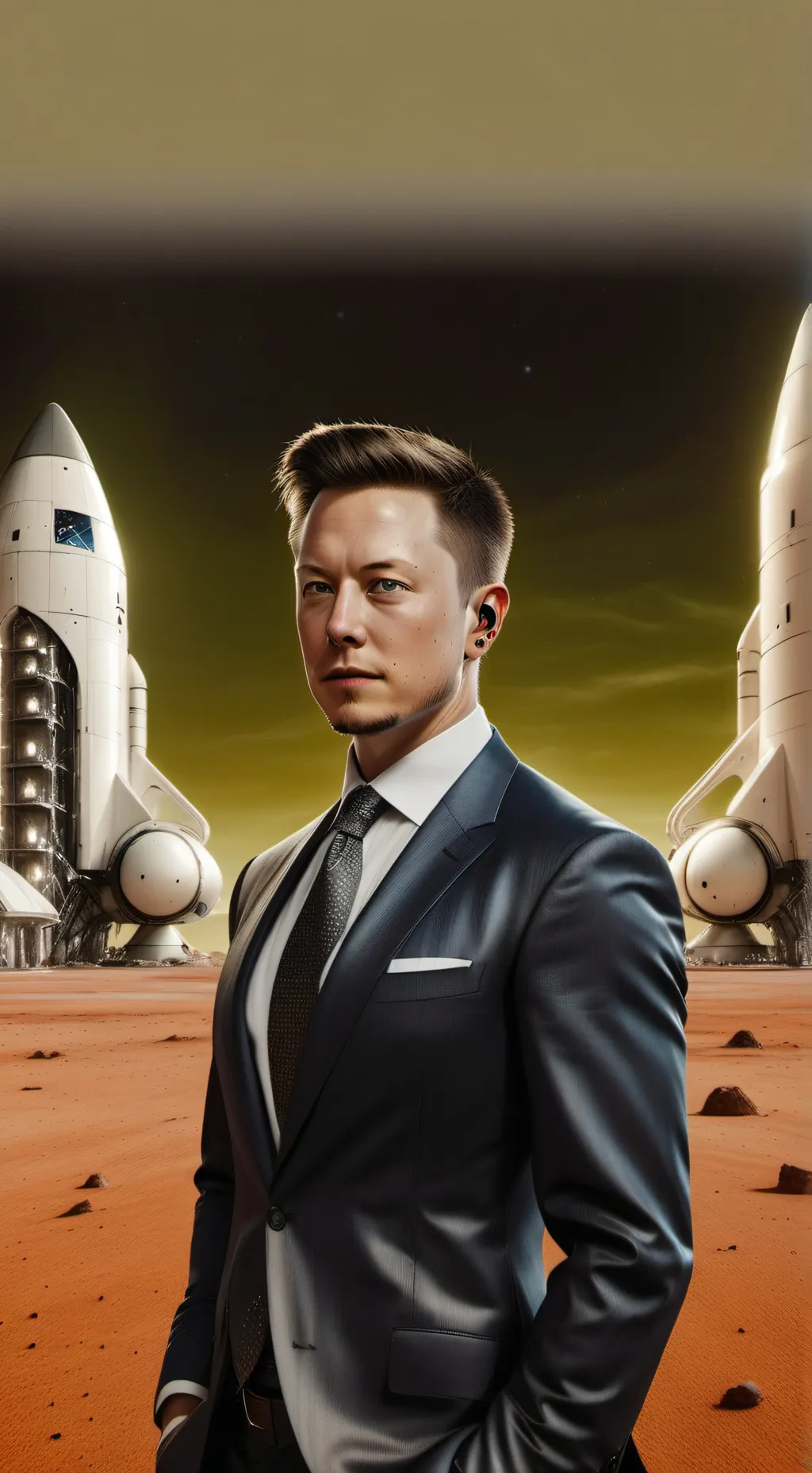 ai character: Martians  Elonmusk background