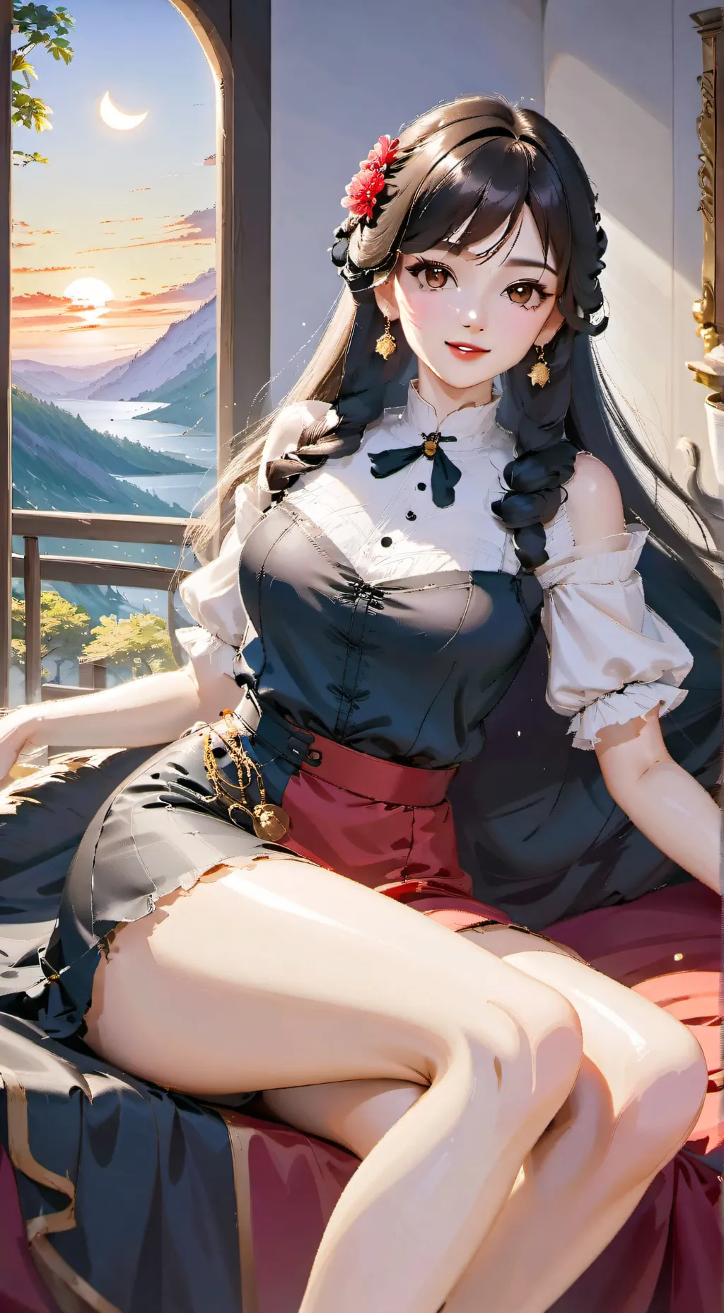 ai character: Rose background