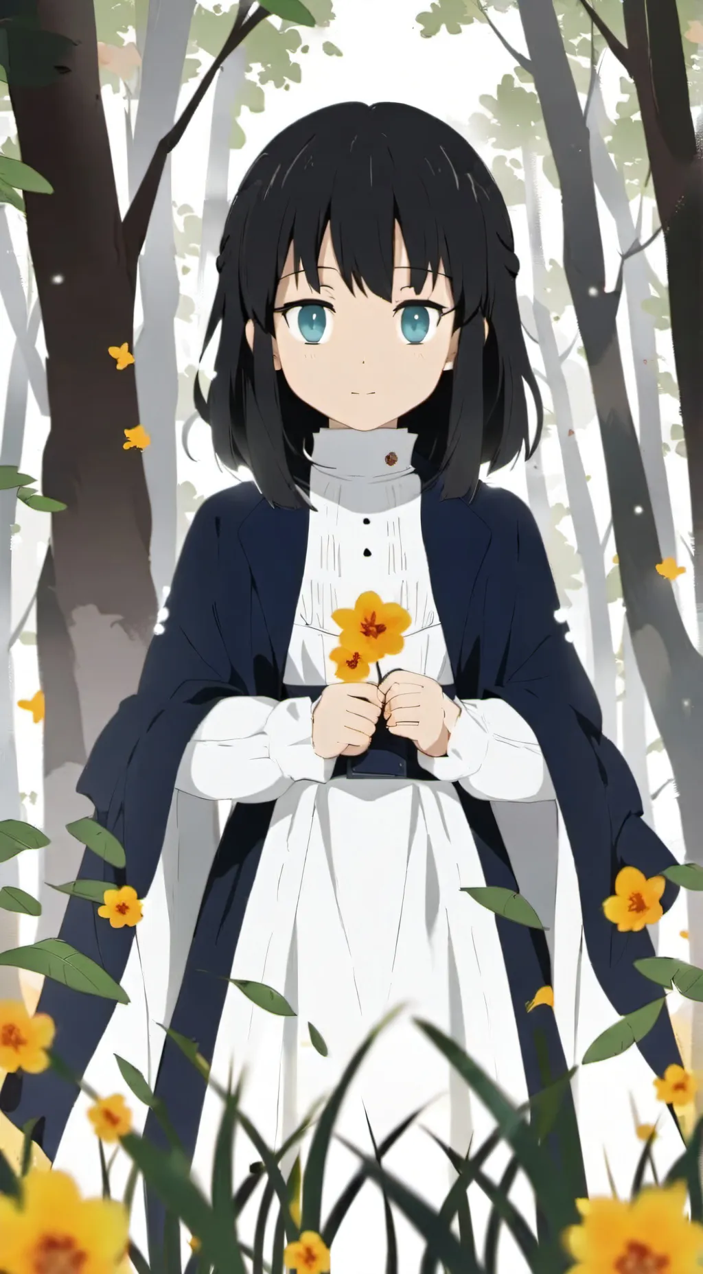 ai character: Muichiro funeral background