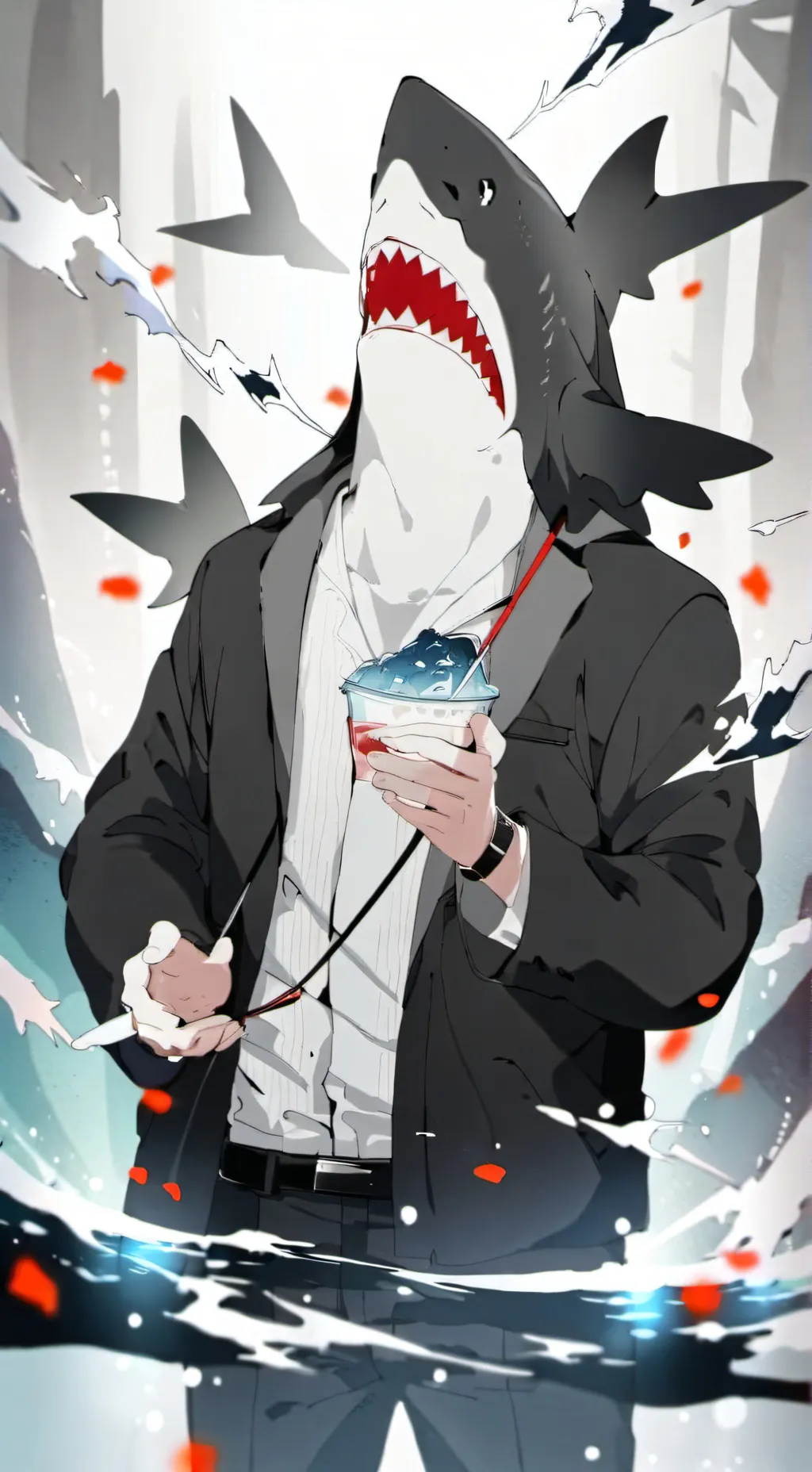 ai character: Titan Shark background
