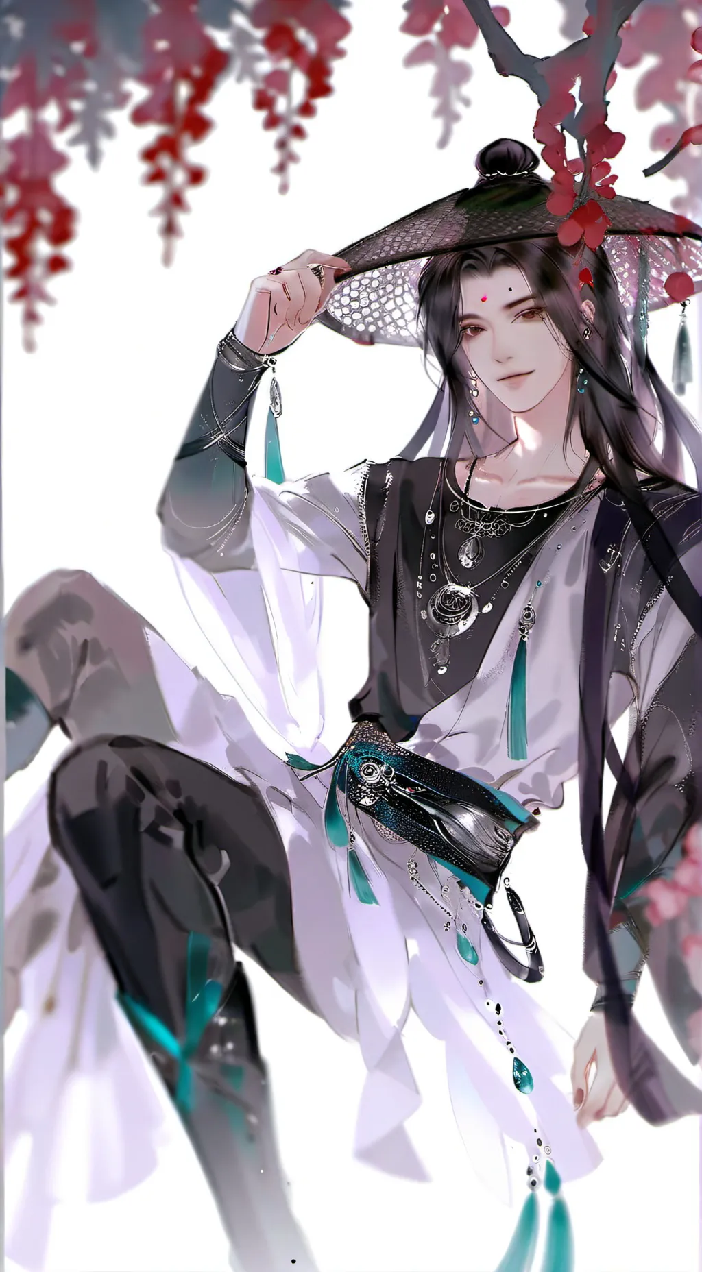 ai character: black background