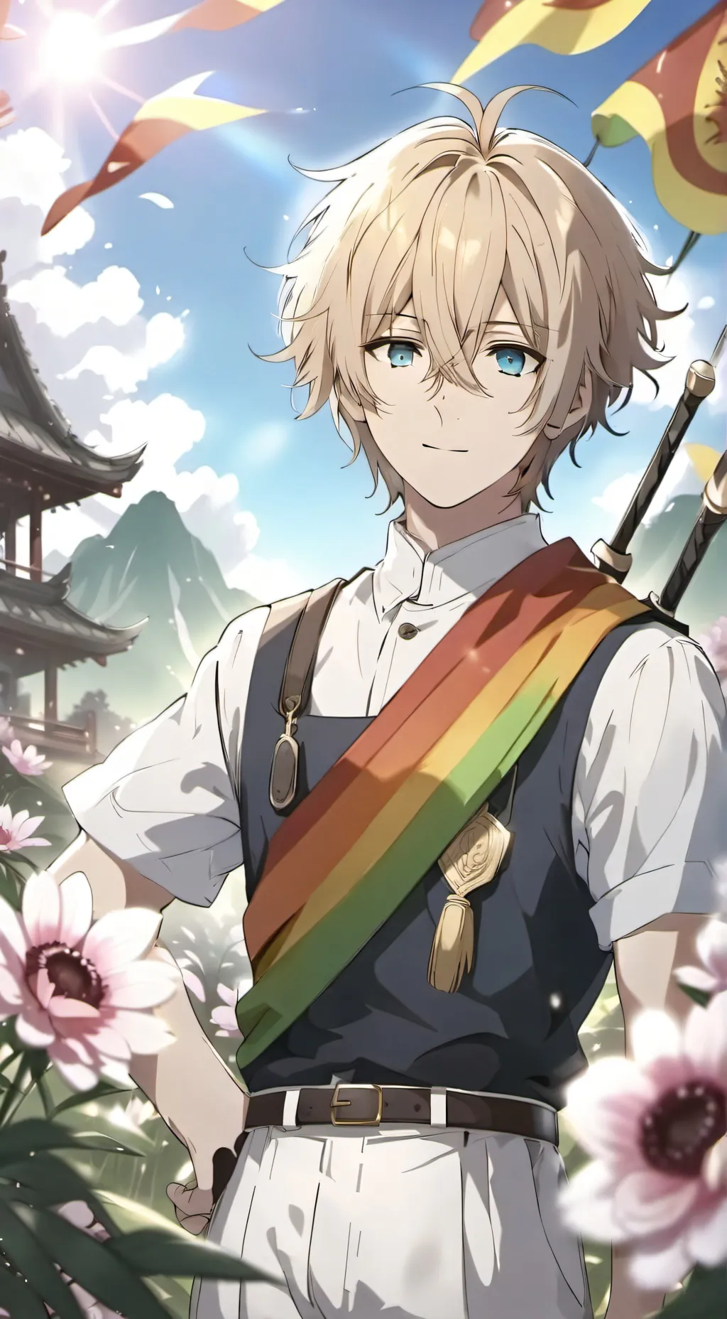 ai character: gay test background