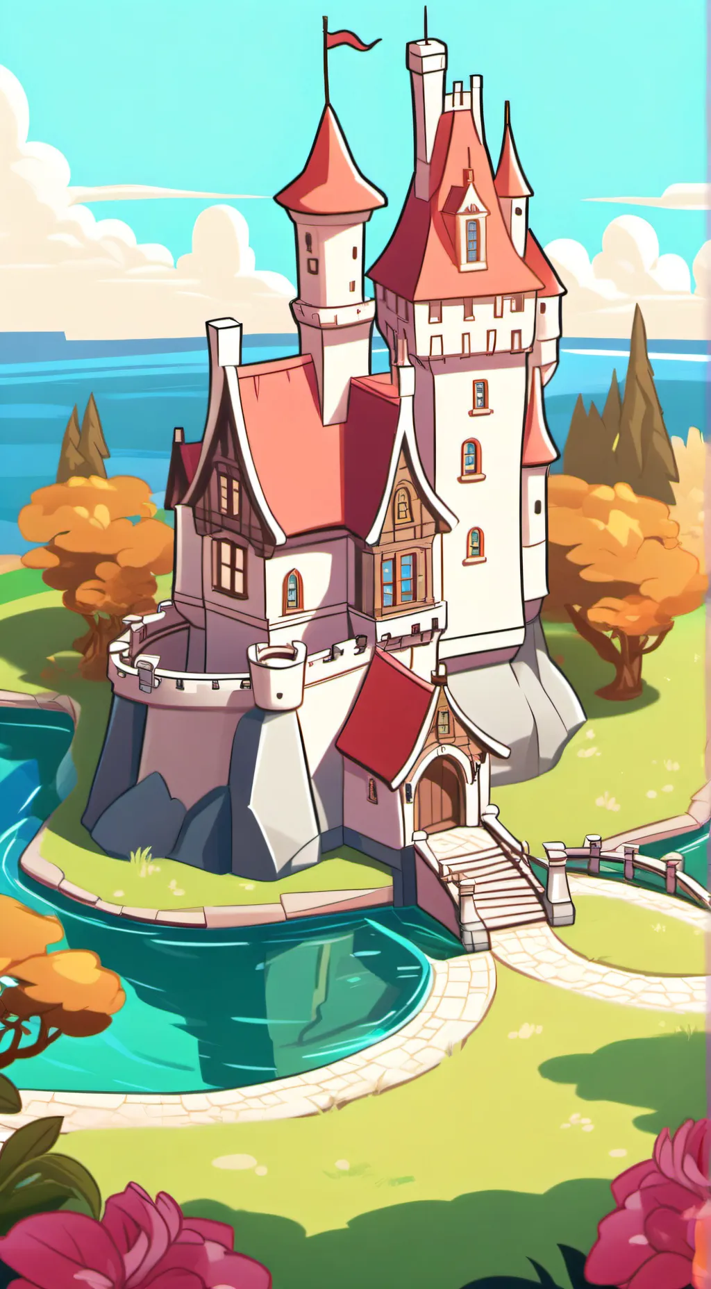 ai character: Hogwarts  background