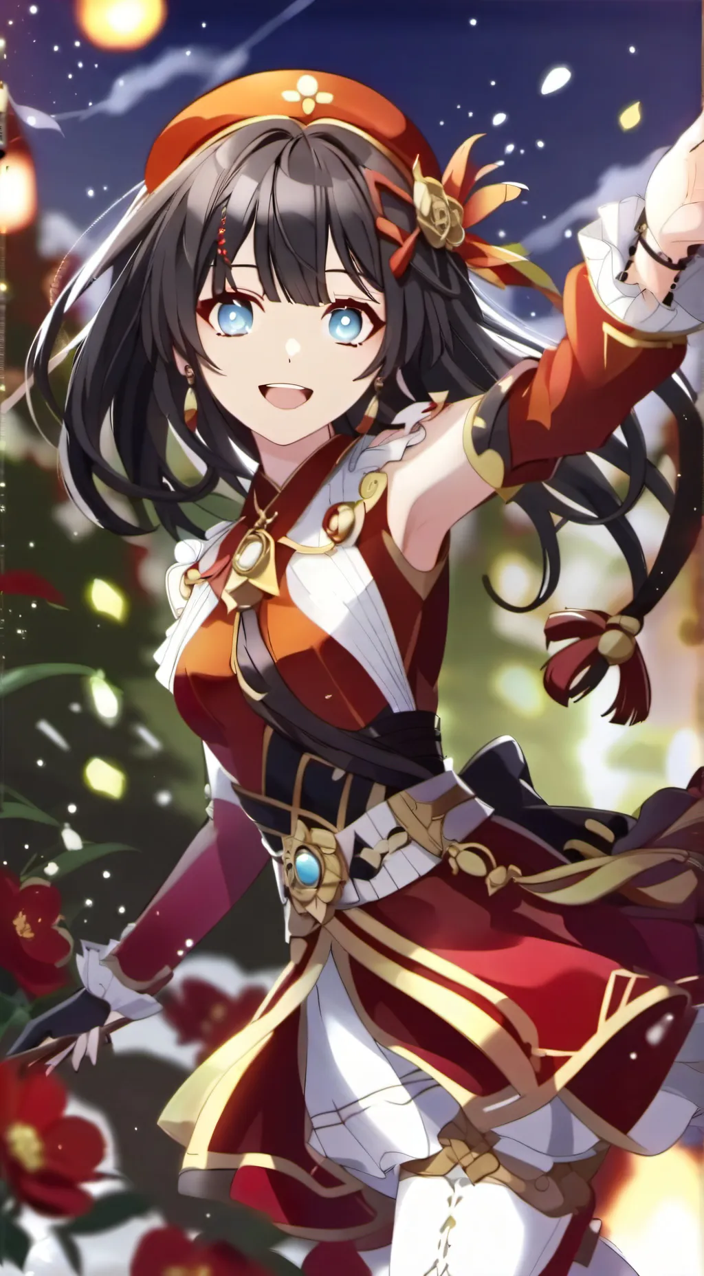 ai character: Элизабет  background