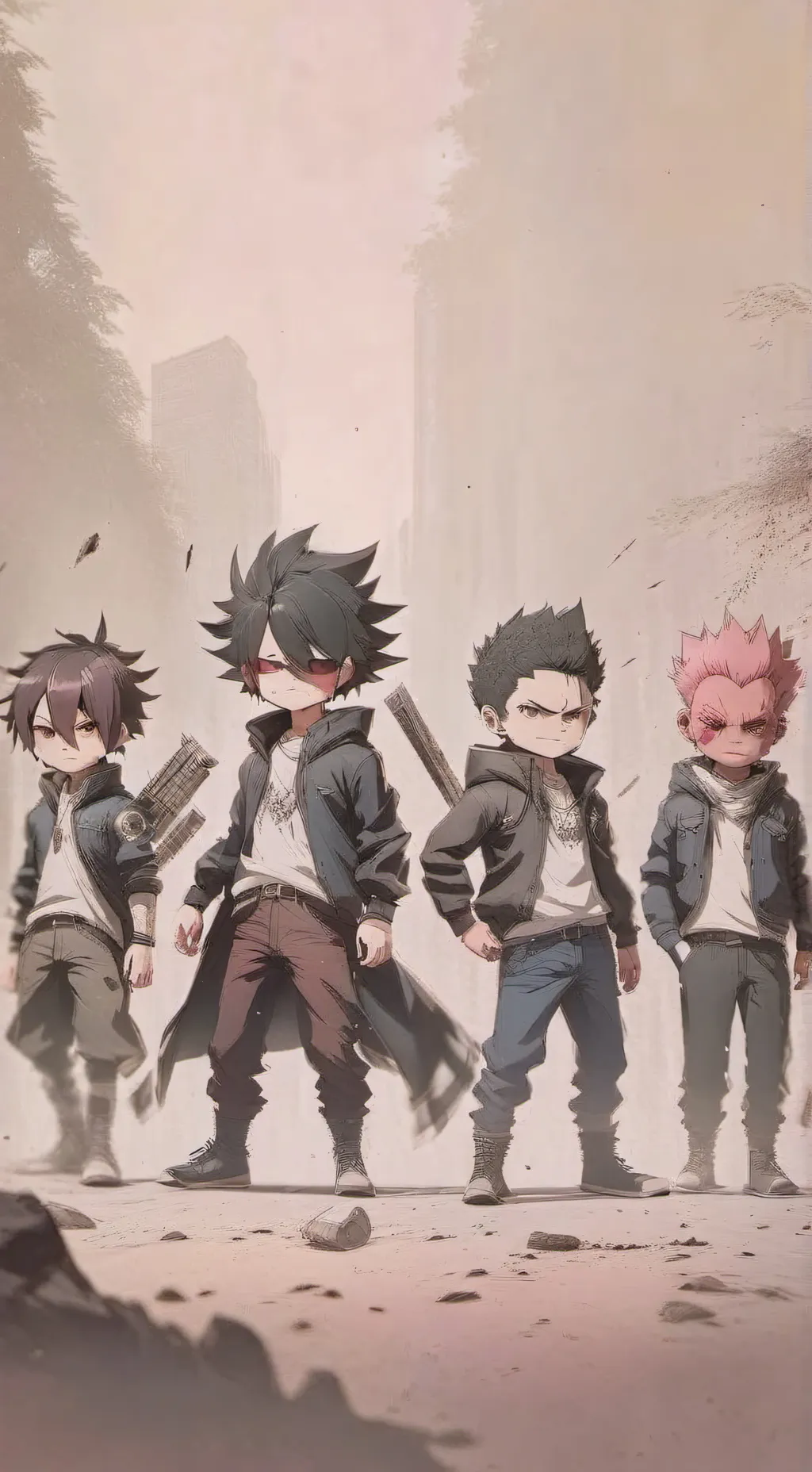 ai character: mha pibby Trauma.  background