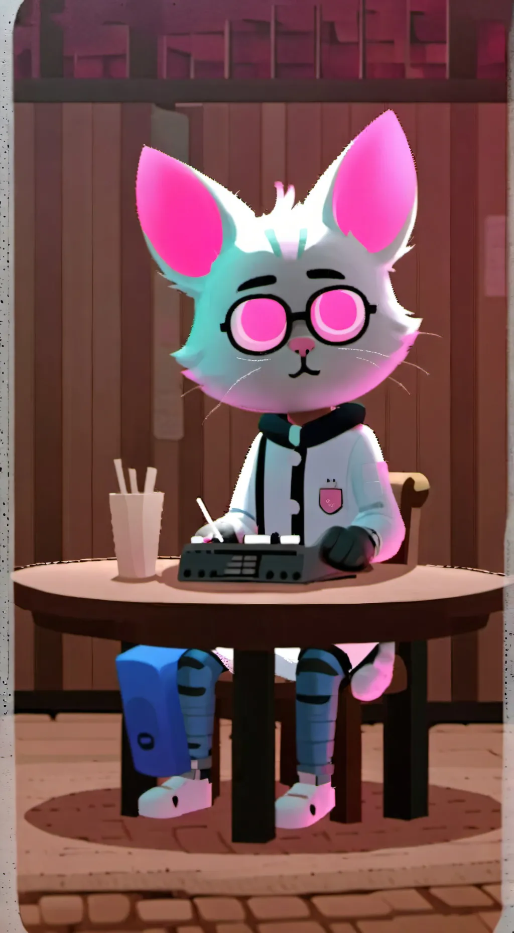 ai character: Star berry! background