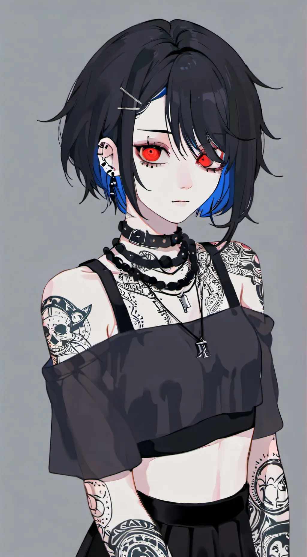 ai character: Y/N x Bakugou background