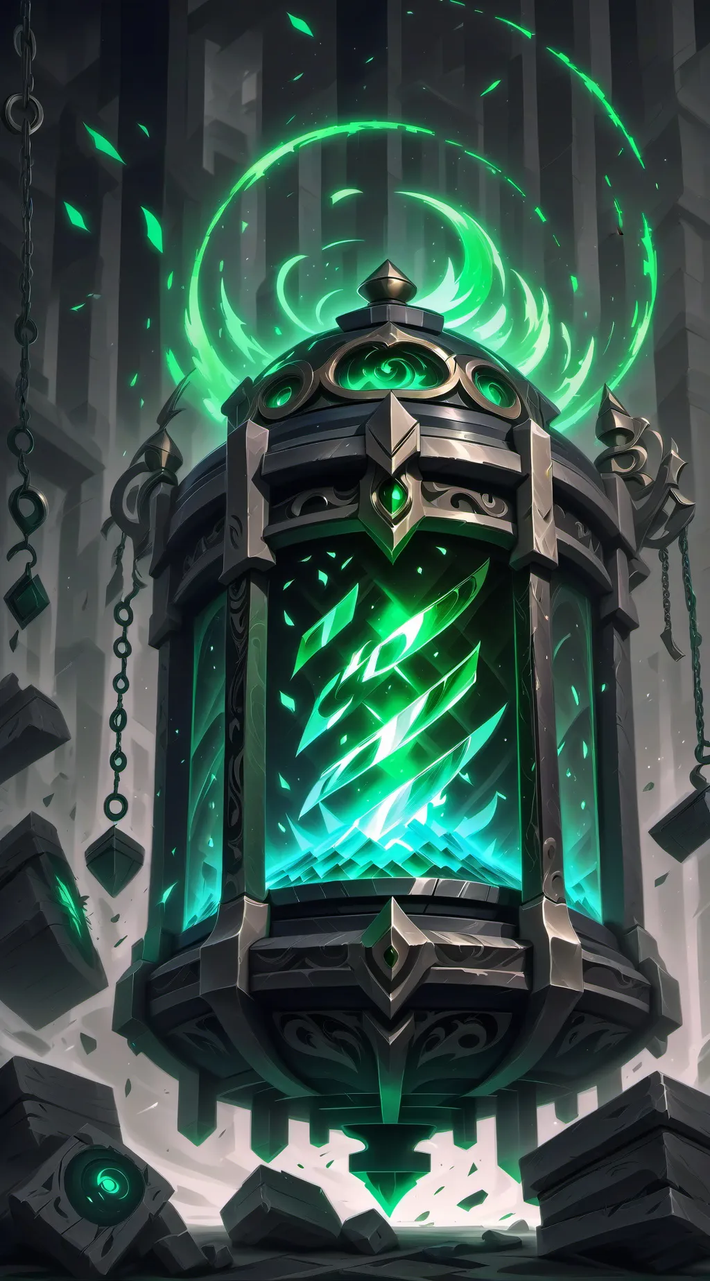 ai character: music lobby background