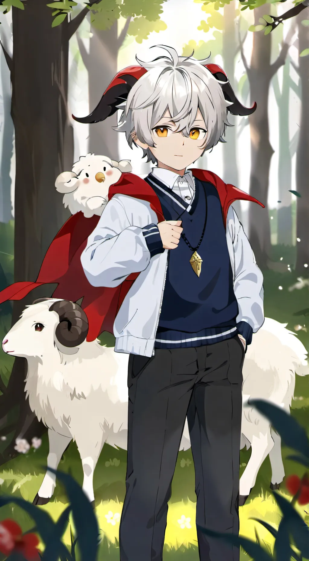 ai character: Lamb background