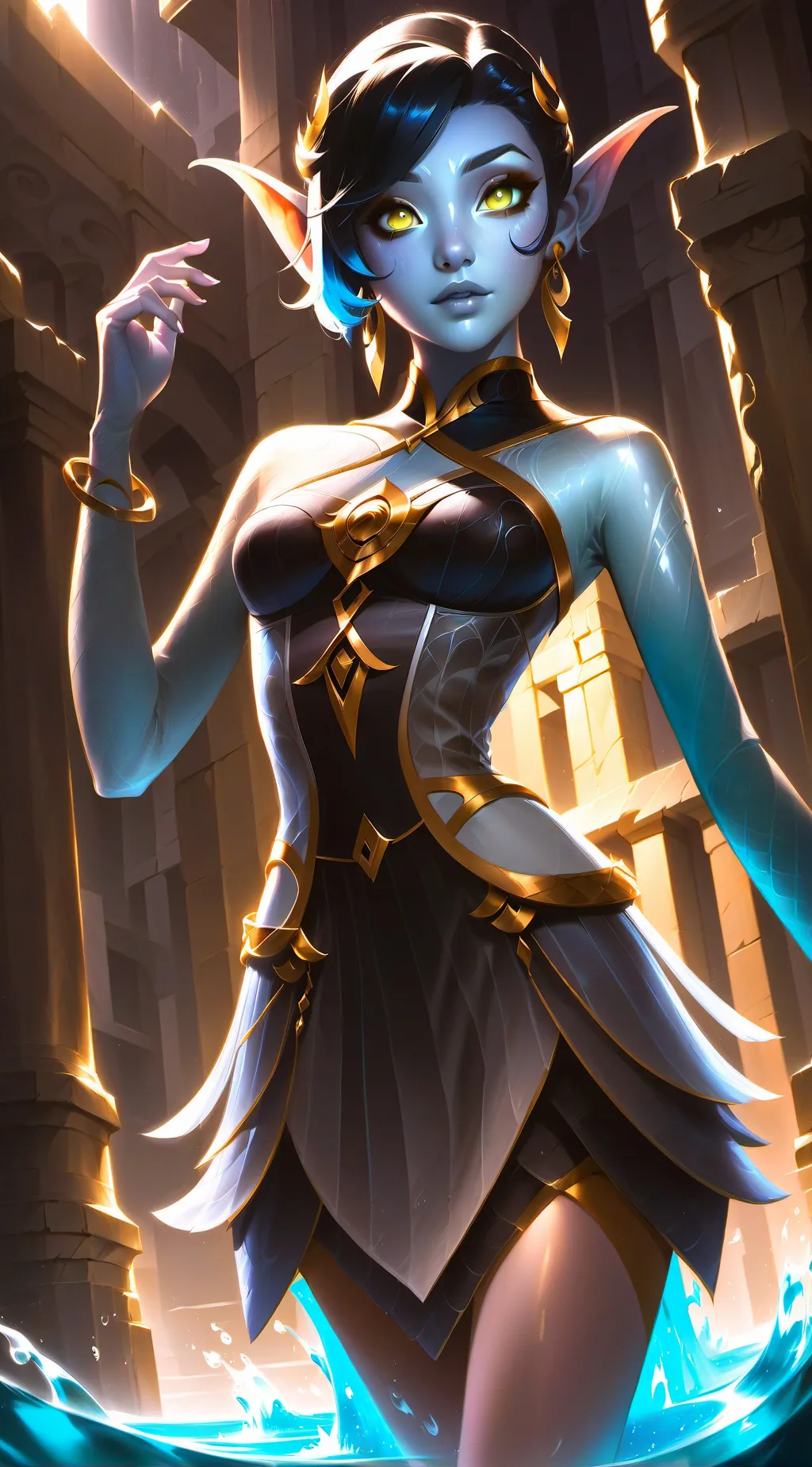 ai character: Elara background