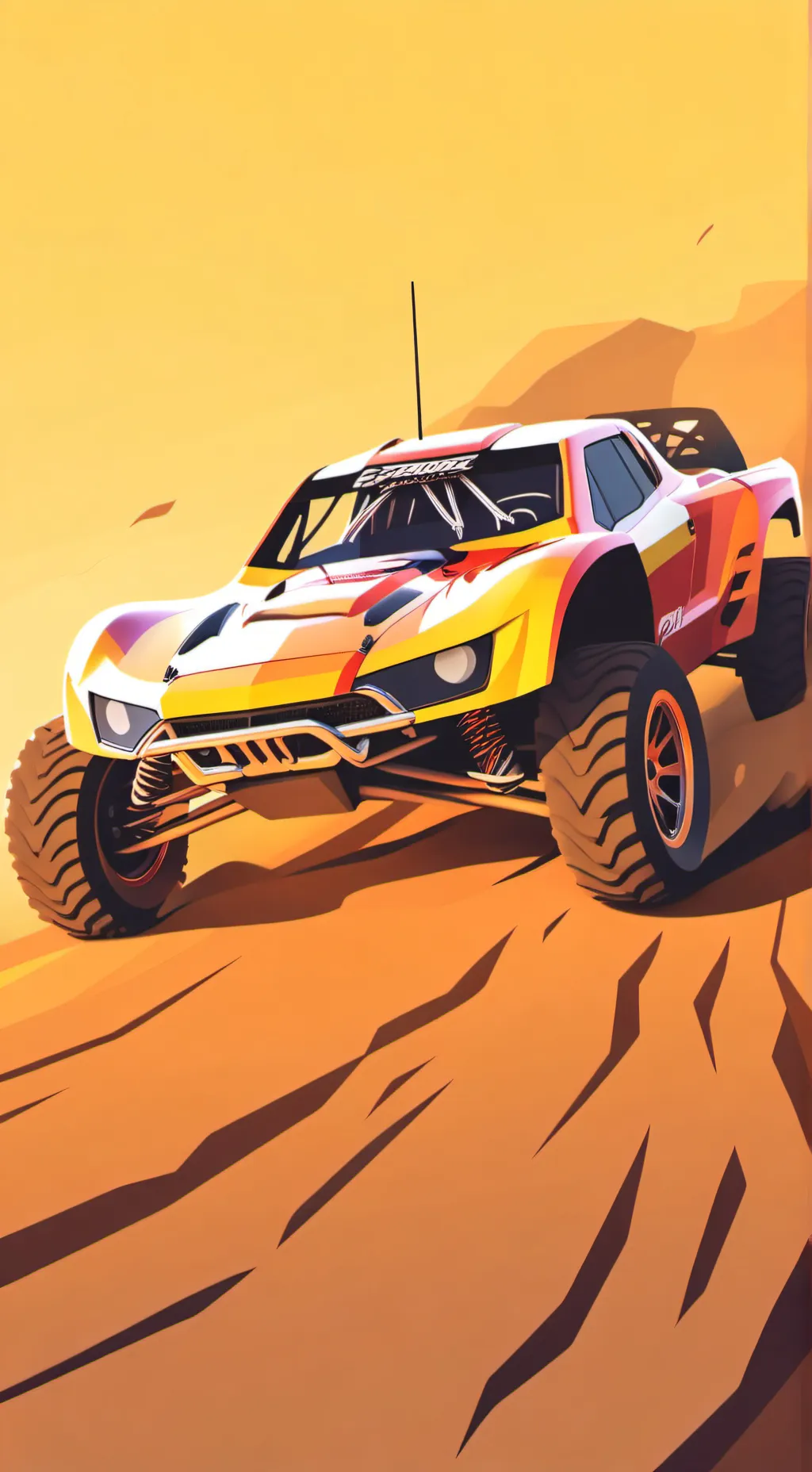 ai character: Traxxas slash 4wd background