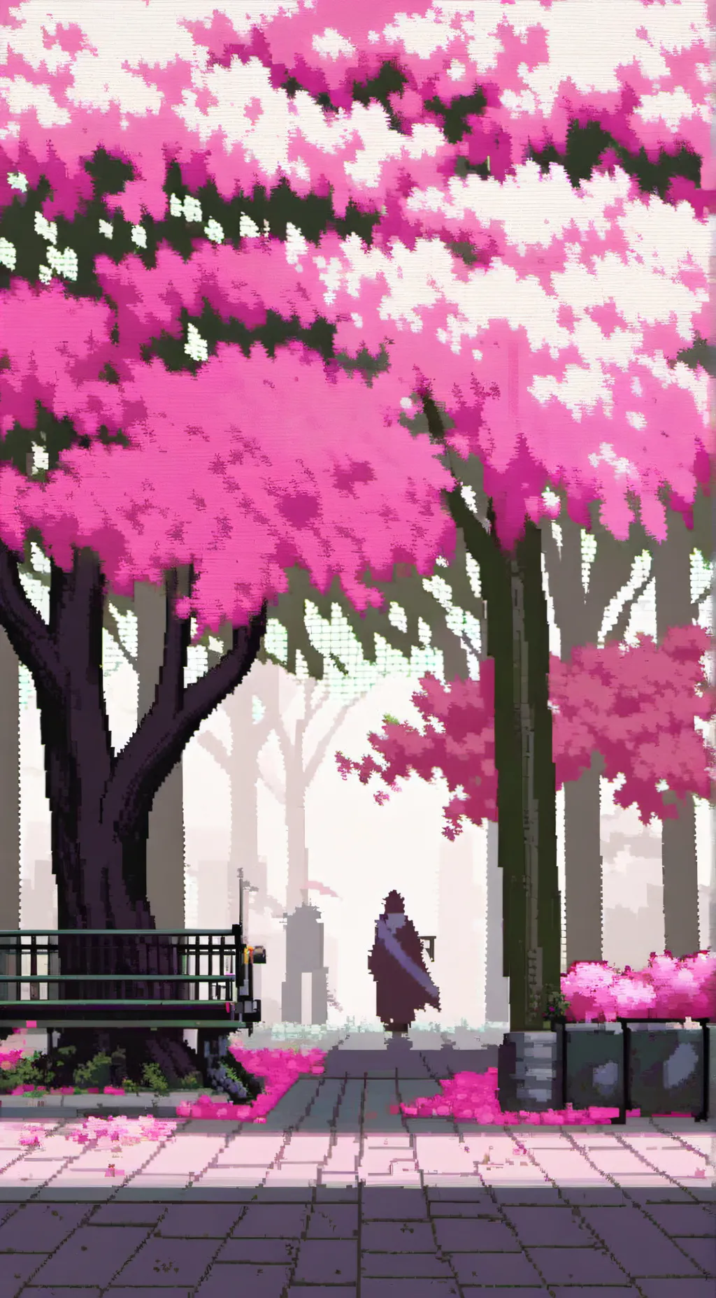 ai character: the relaxing woods background