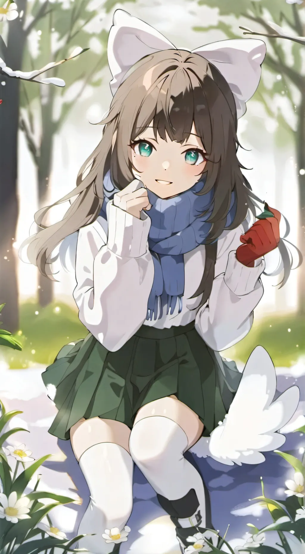 ai character: ❄️🧣winter~ background