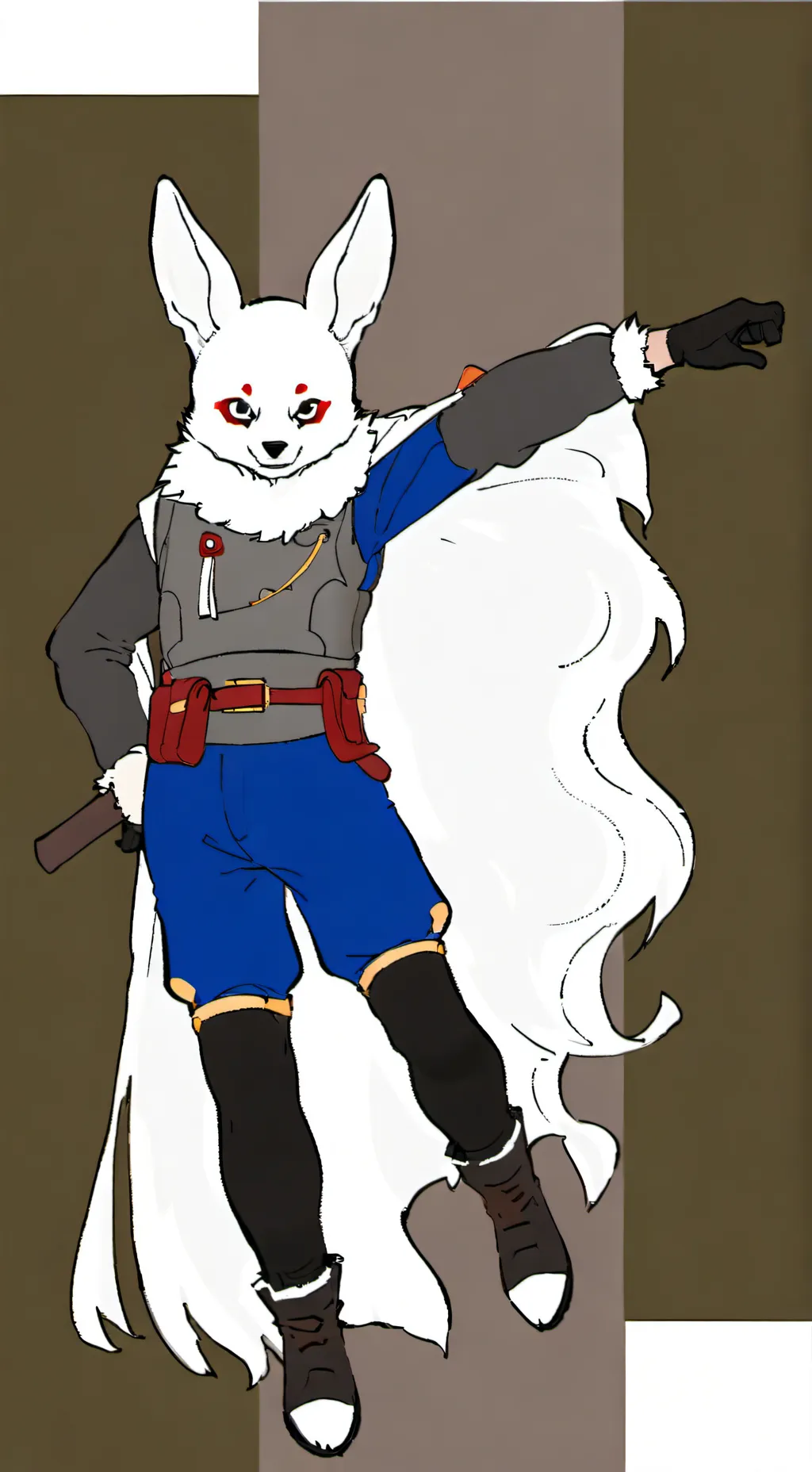 ai character: Yaya wolfy  background