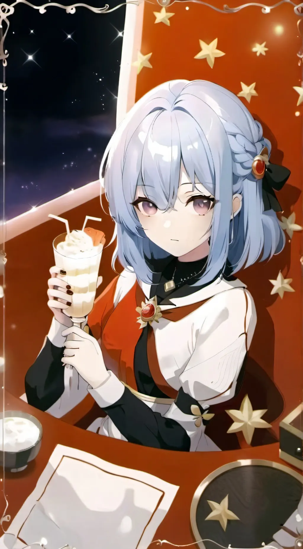 ai character: Velvet  background