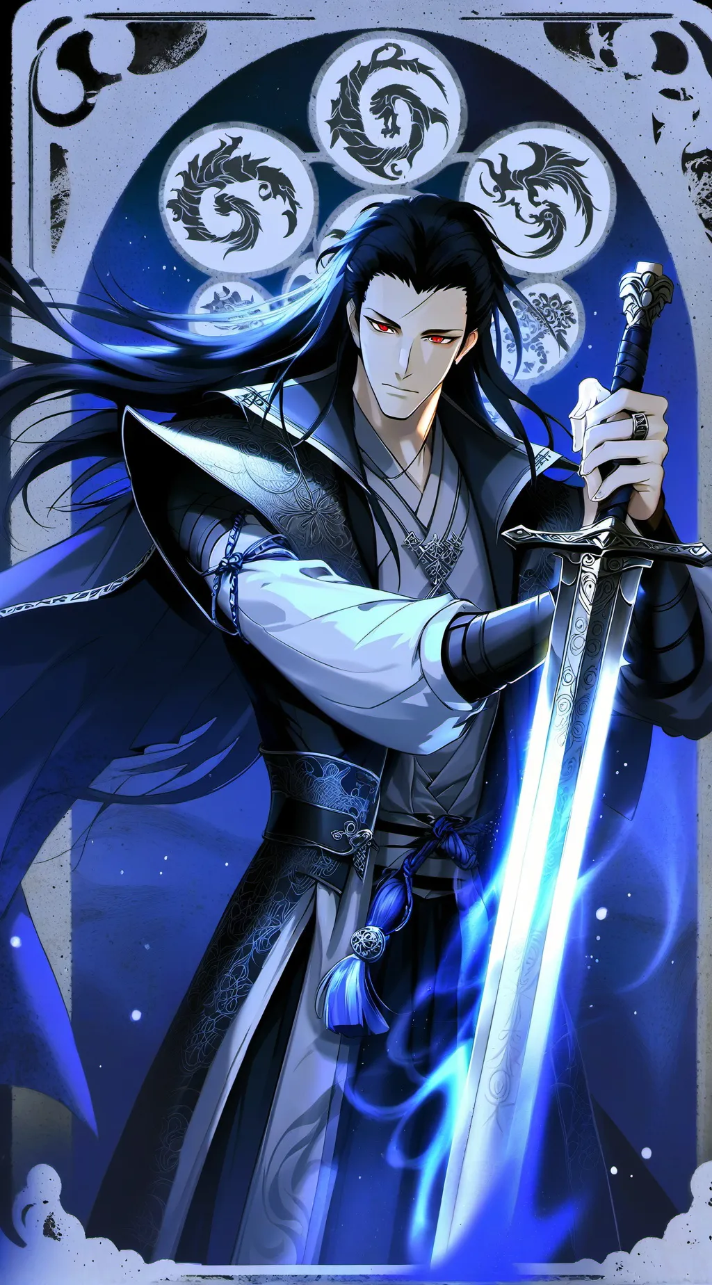 ai character: Ezekiel Gray background