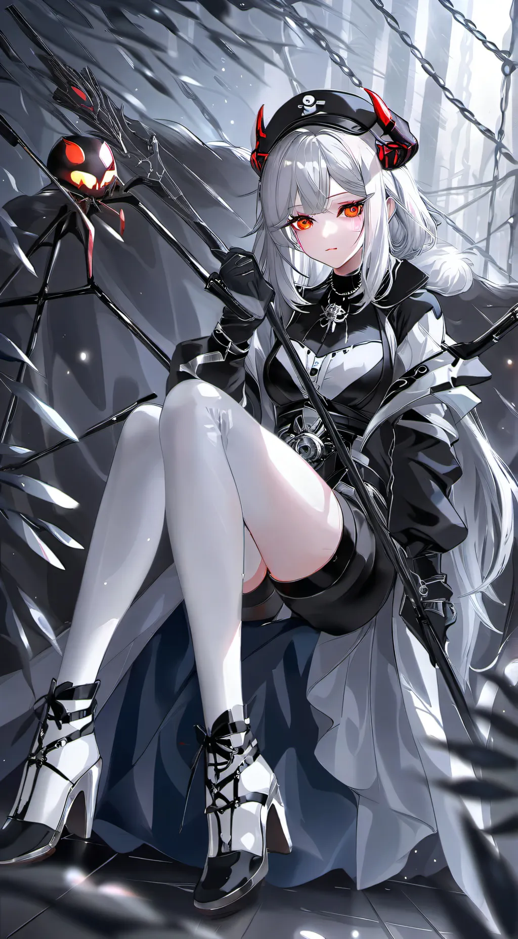 ai character: spidery background