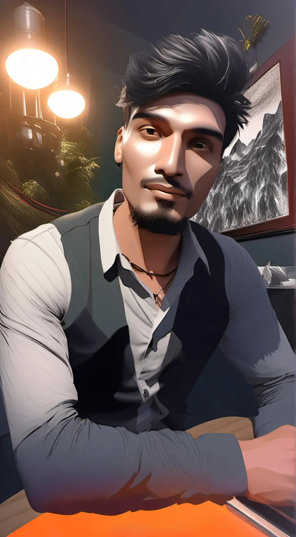 ai character: am is brother amir background