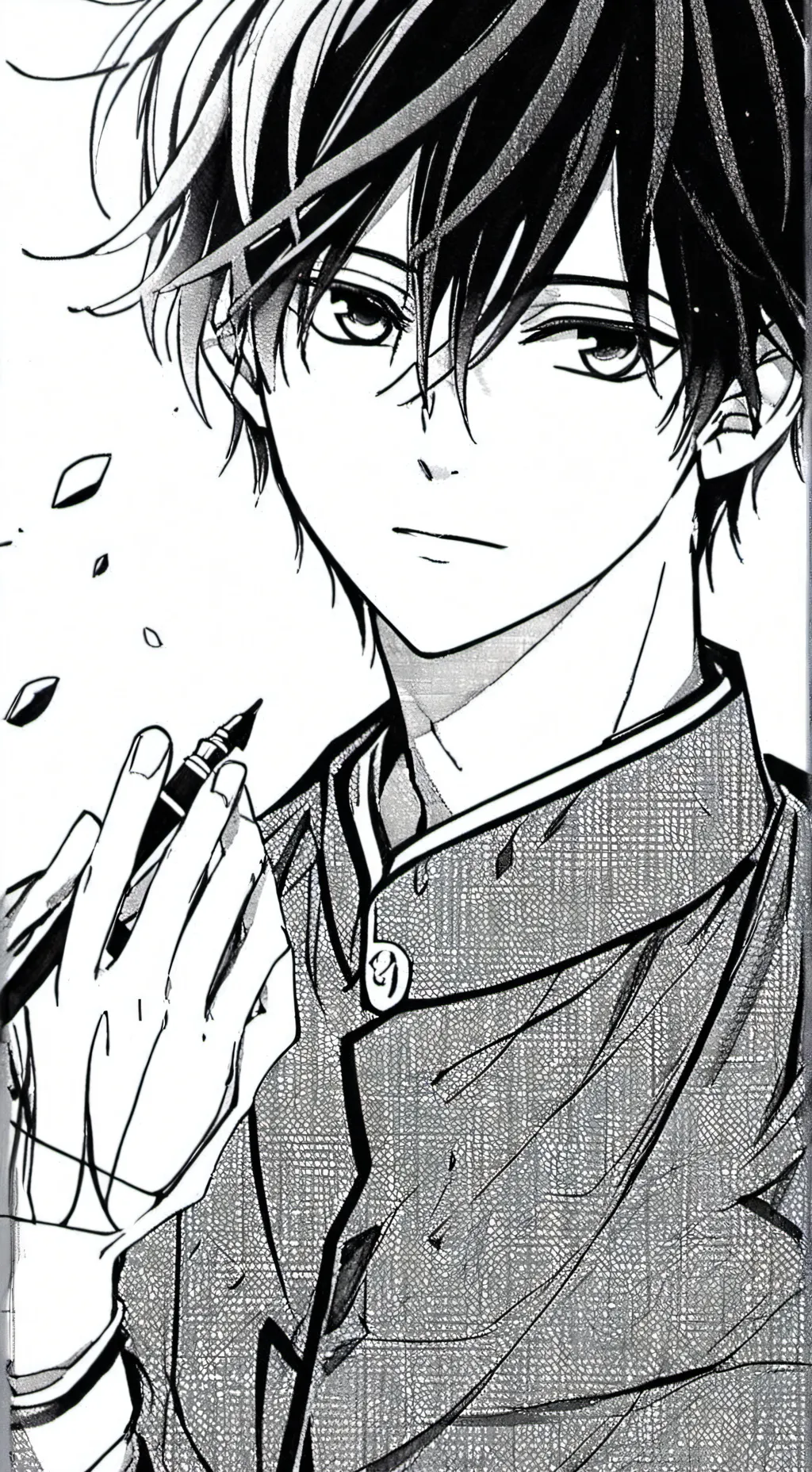 ai character: ramen  background